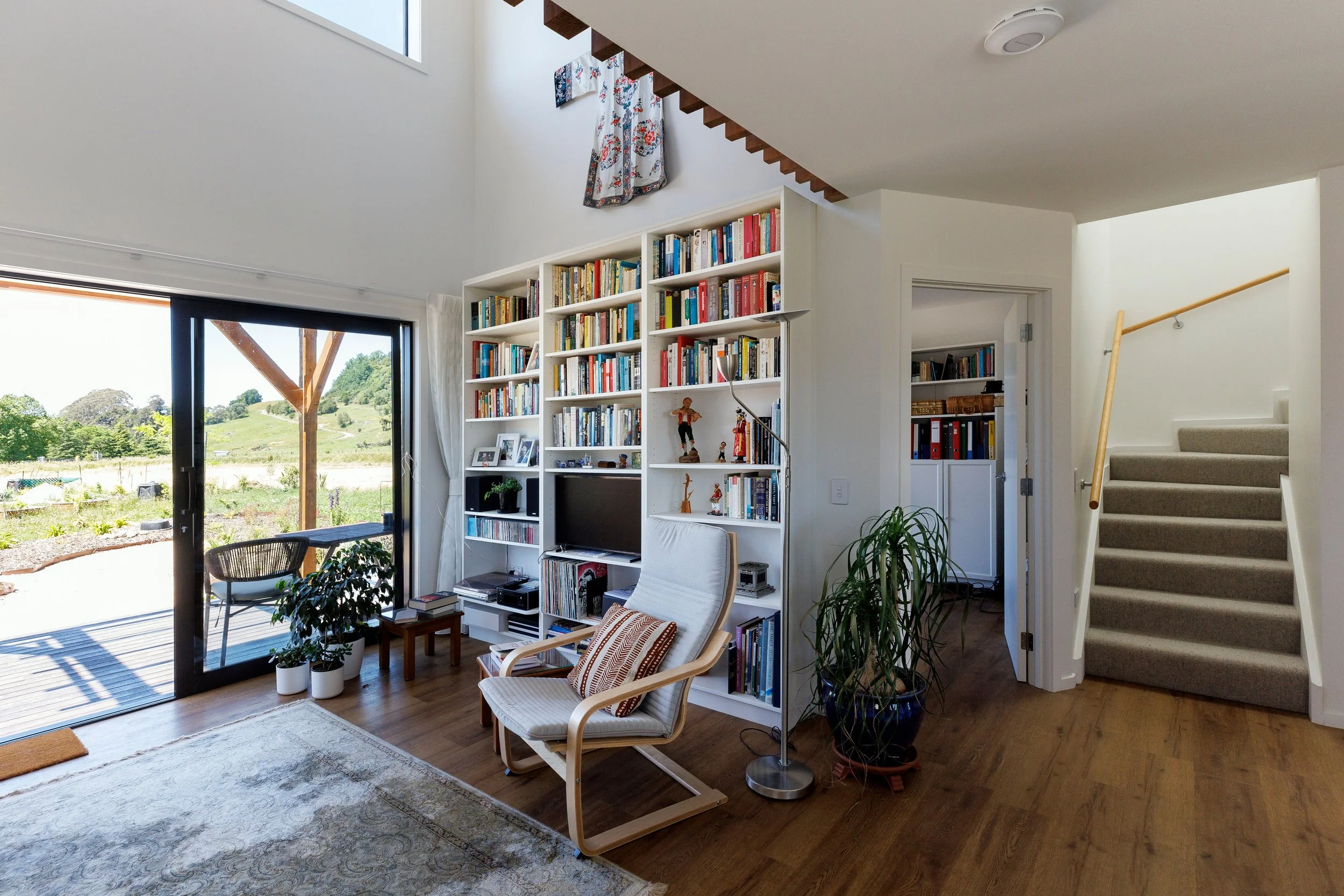 8Takaka Cohousing_2 storey 3 bedroom duplex living interior_Virginia Woolf_8.jpg