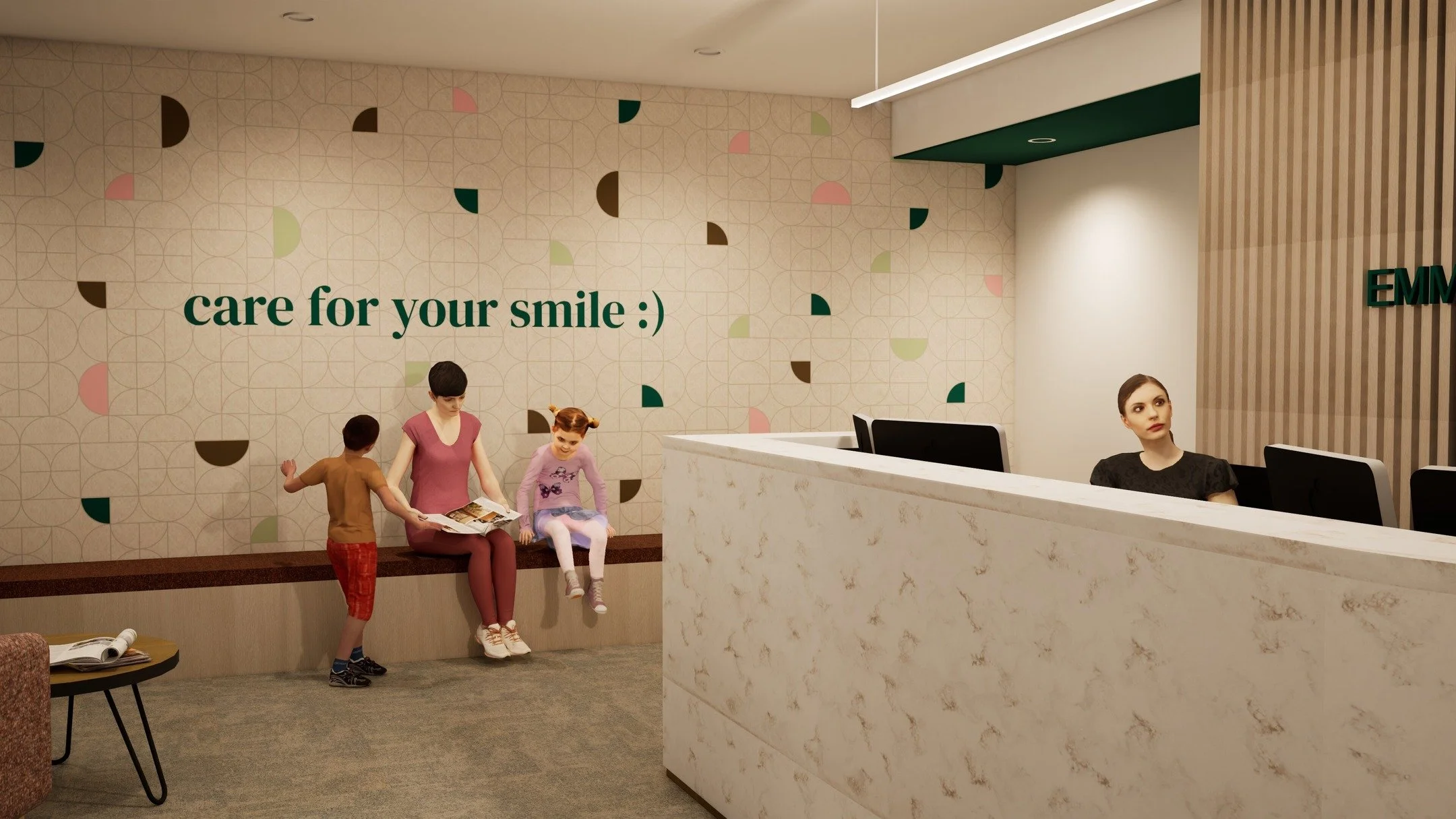 Emmaus Dental - these renders are for a new dental clinic interior fit out in Richmond, our latest design that has just started construction. The practice are undergoing a re-brand with @mixmedia_nz and we are working together to create a calming int