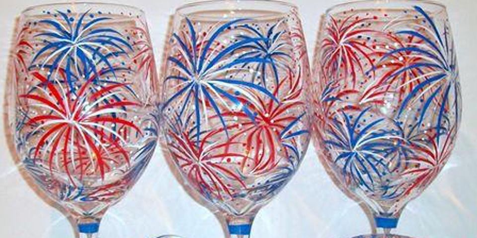Cute Wine Glasses 4th of July Graphic by Goodtimeartsy · Creative Fabrica