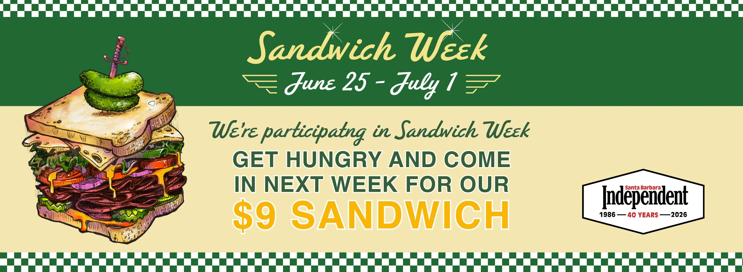 The patio cafe -Sandwich Week