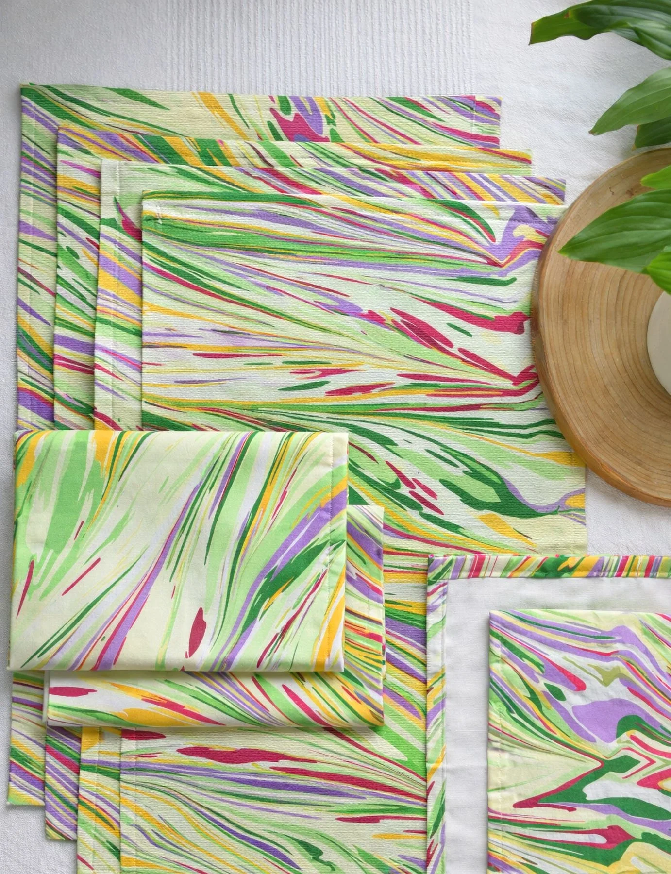 botanical table decor complete dining set cotton placemats napkins runner