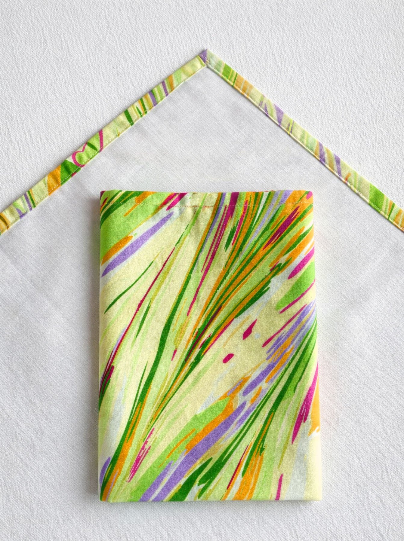 handgemachte Stoffservietten Baumwolle botanisches Design Italien