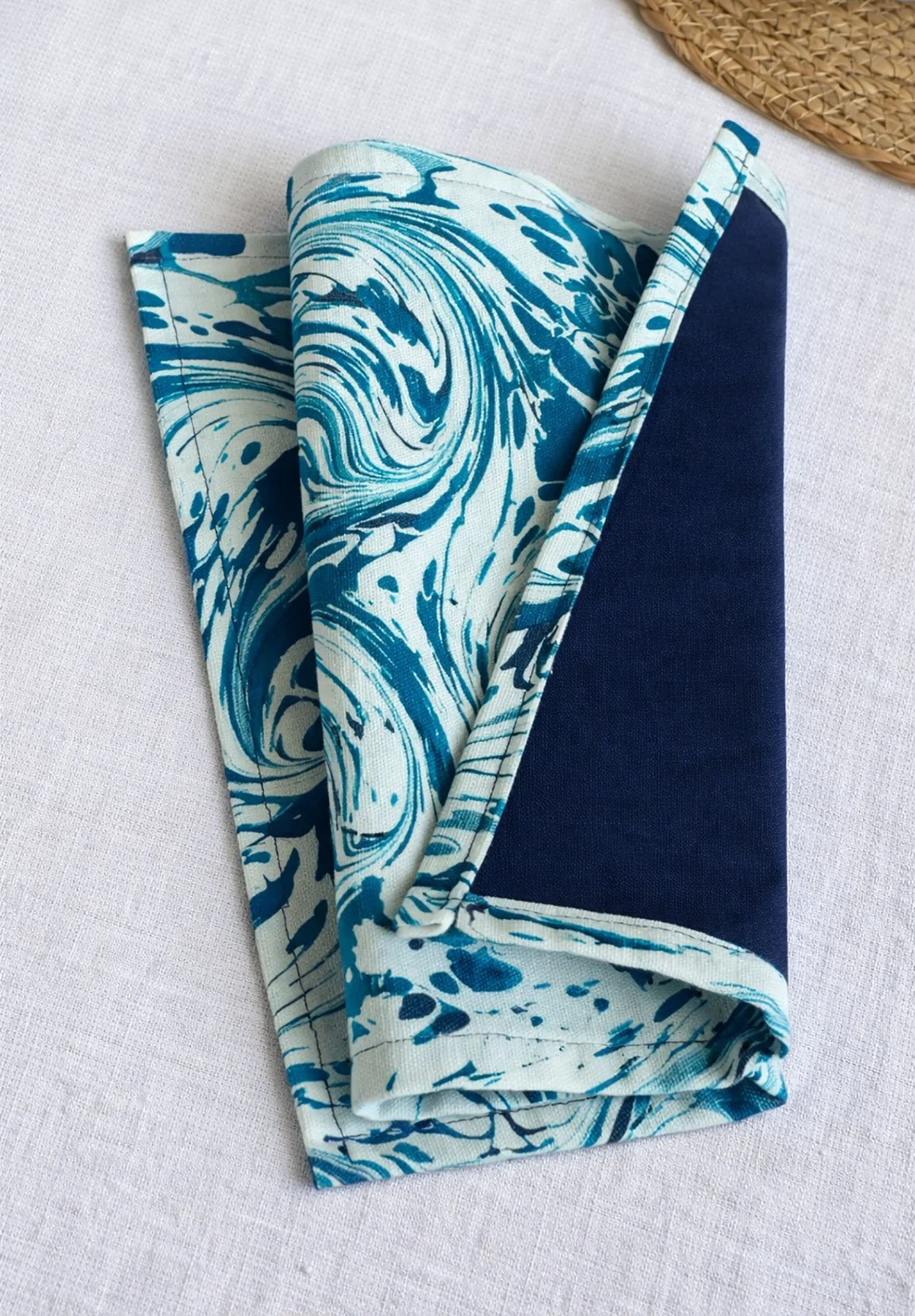 natural cotton handsewn placemat