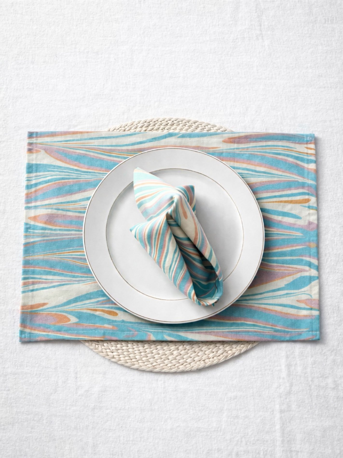 linge de table coton design italien