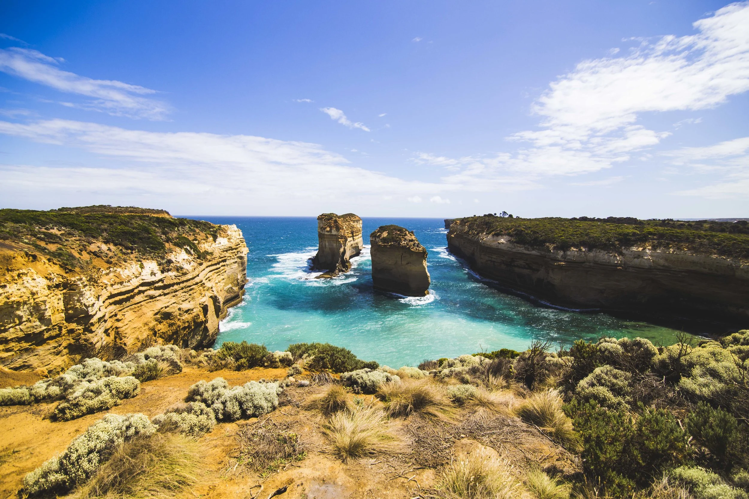Beautiful rocks Loch Ard Gorge. Photo: Marine Raynard