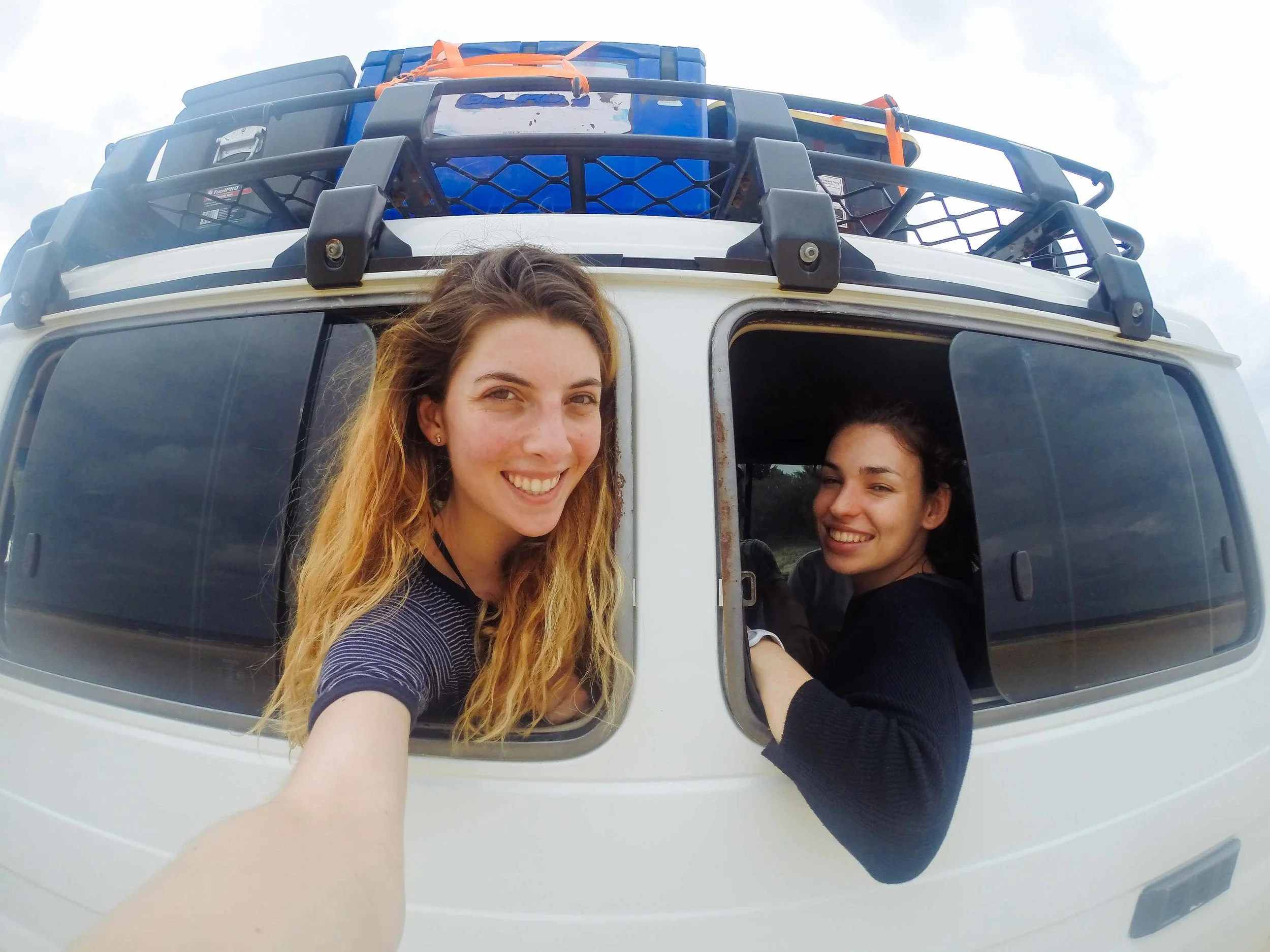Myself and Flore from the 4WD :) Photo: Marine Raynard