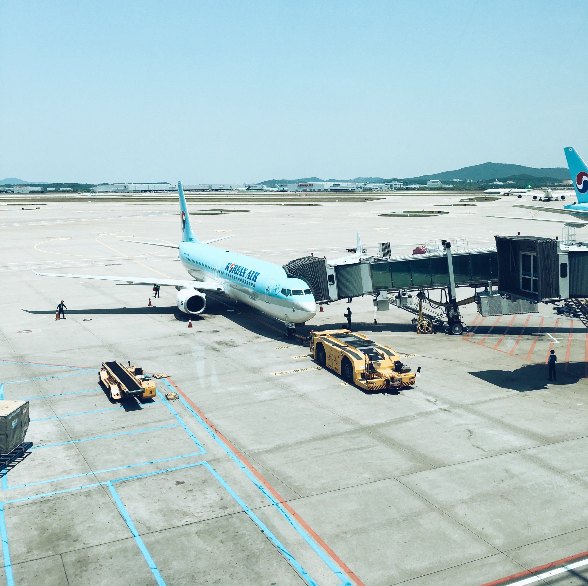 Mon escale a Seoul entre l'Australie et l'Europe.