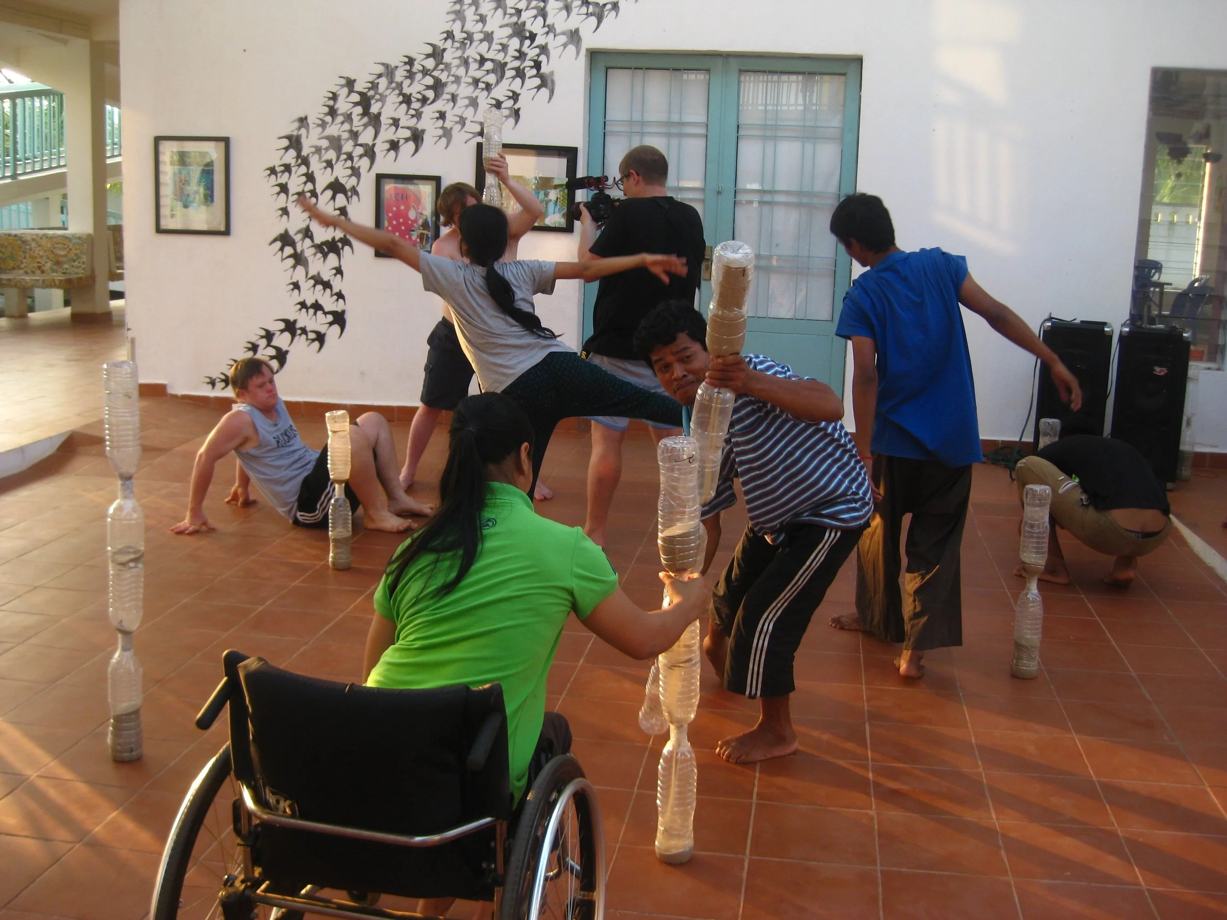 A performance with RUCKUS ensemble and members of EPIC Arts Centre and EPIC Encounters Dance company whilst RUCKUS was in a 2 week residence there in 2016 - Kampot, Cambodia.