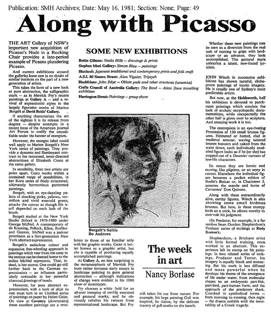 Along with Picasso SMH May 16 1981.jpg