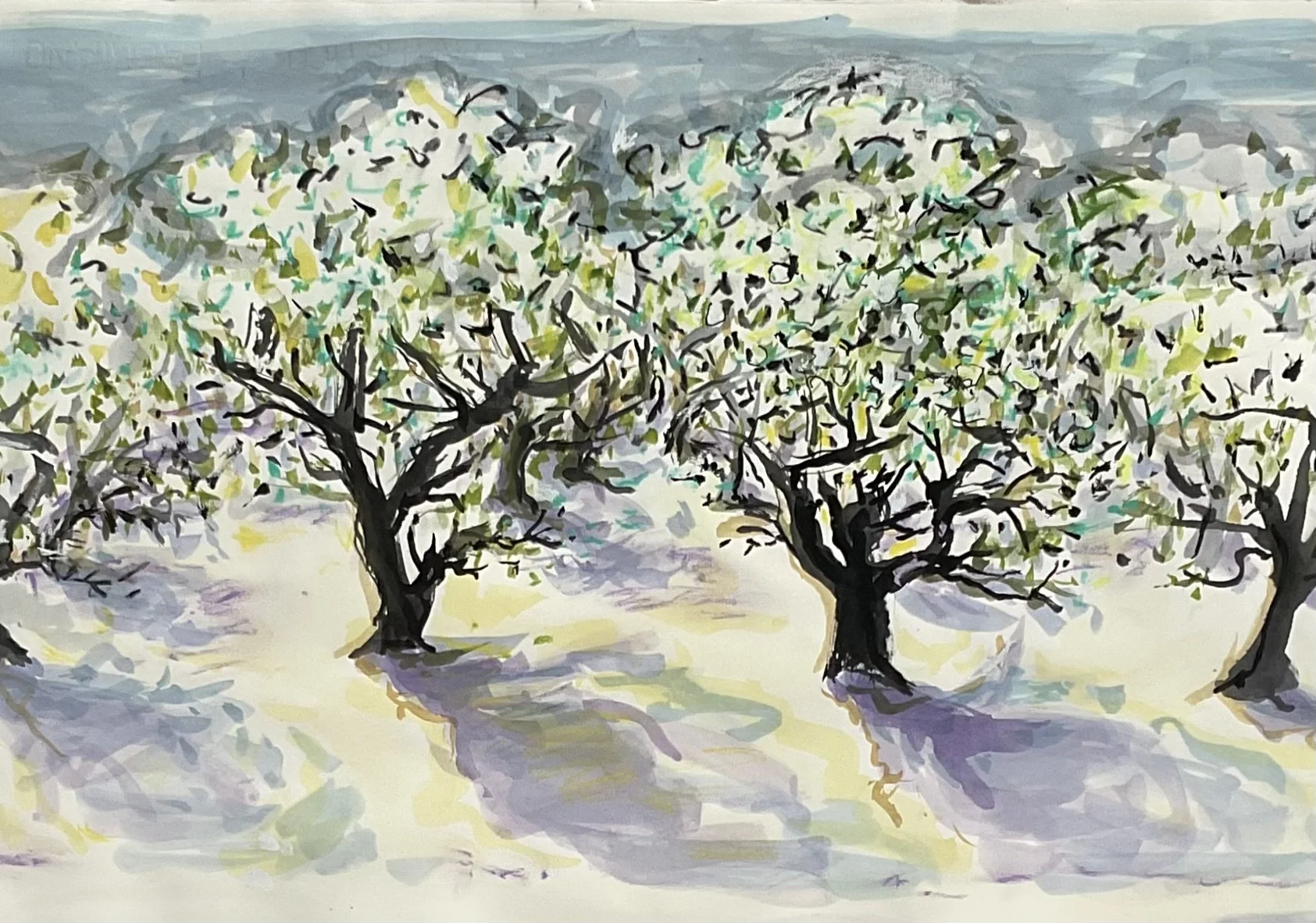 Pear Trees (detail)