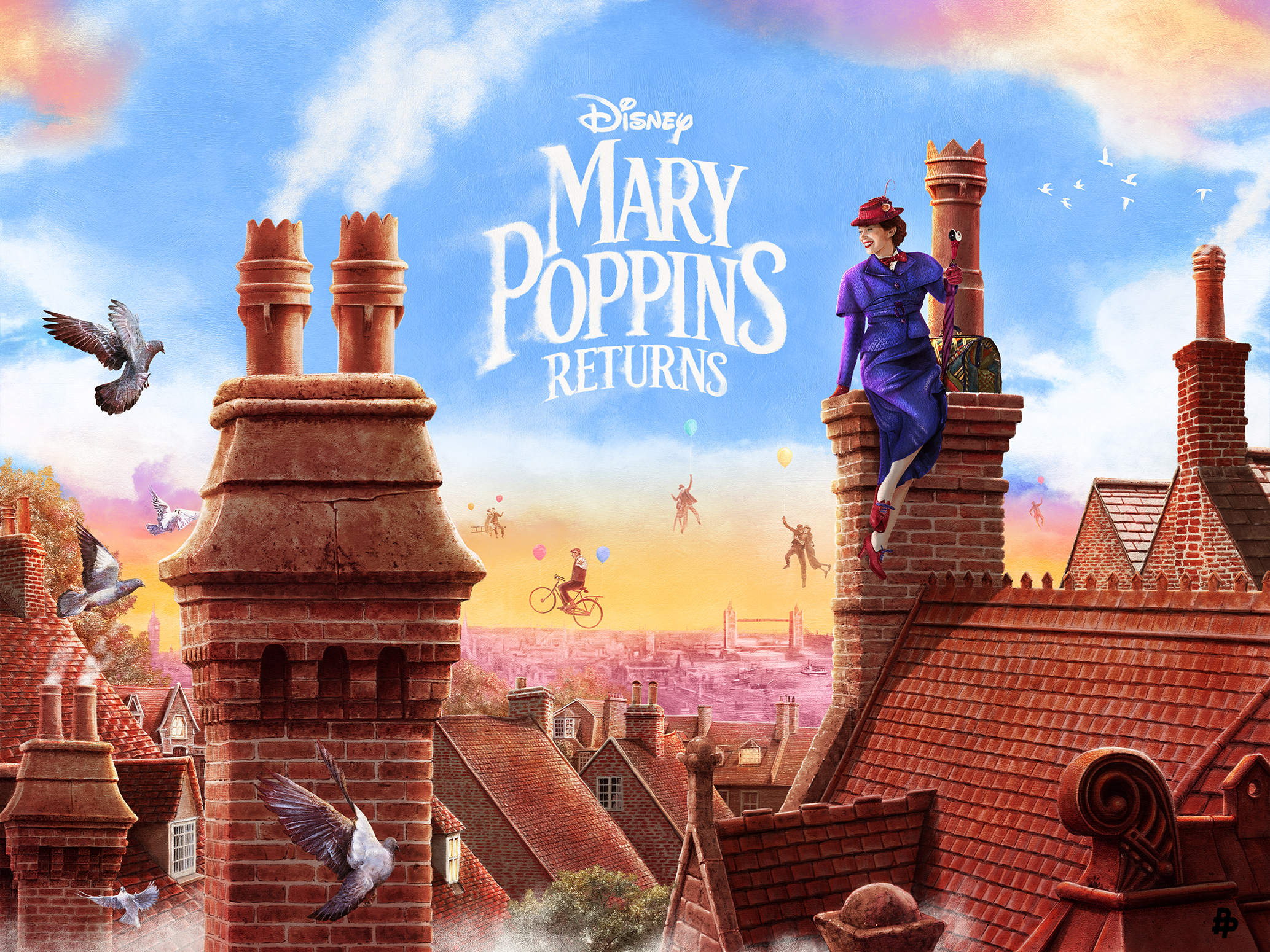 Mary Popppins Fantasy fantasy absract mary poppins sky buterflies HD  wallpaper  Peakpx