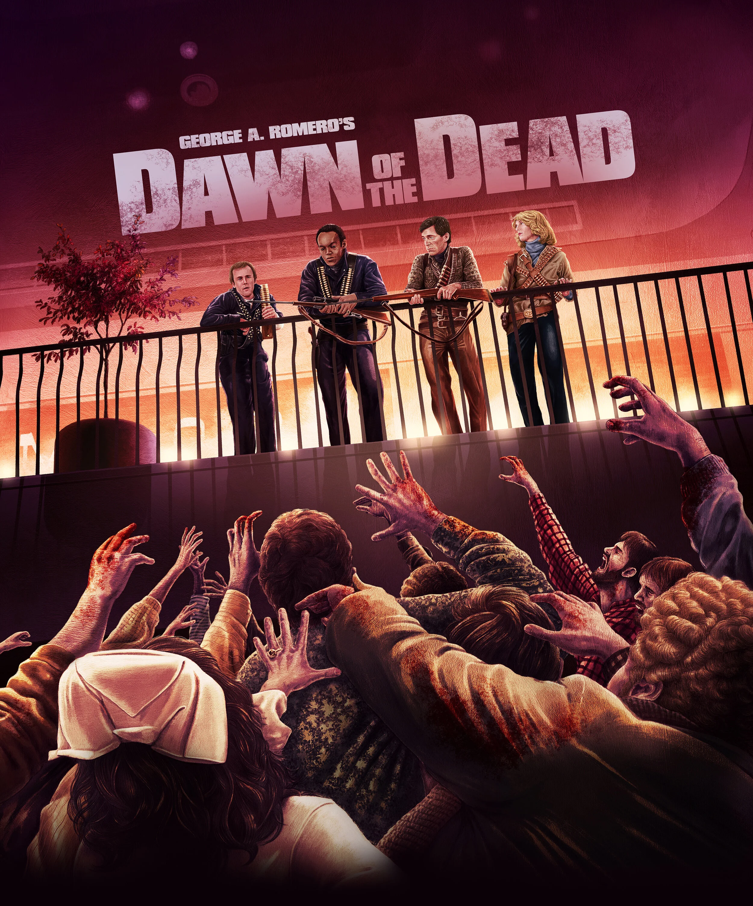 T-shirt Dawn Of The Dead Gris - Taille S à 5XL - Coton - Neuf Avec étiquettes - Fabriqué Aux USA