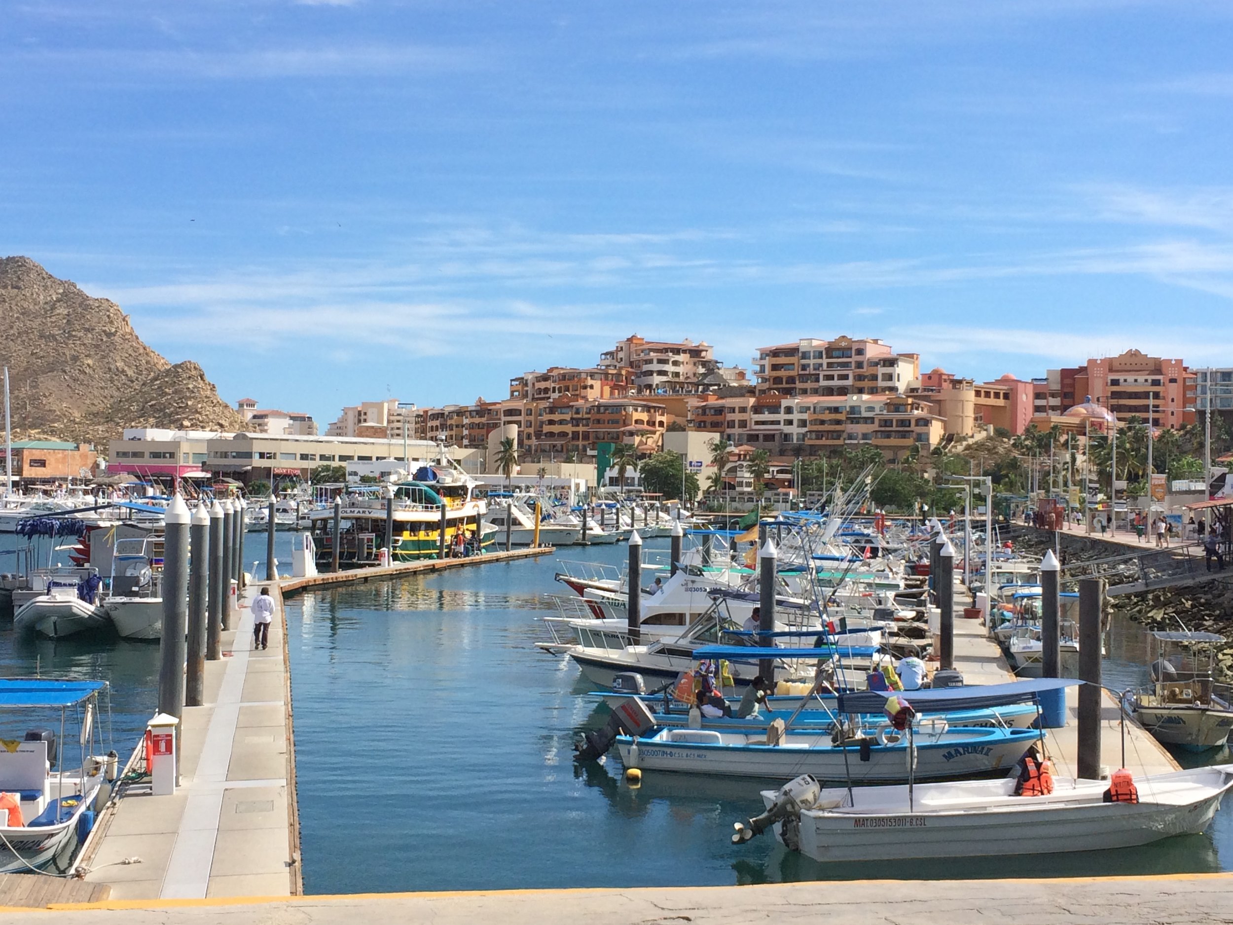 The Marina, with our resort in the distance