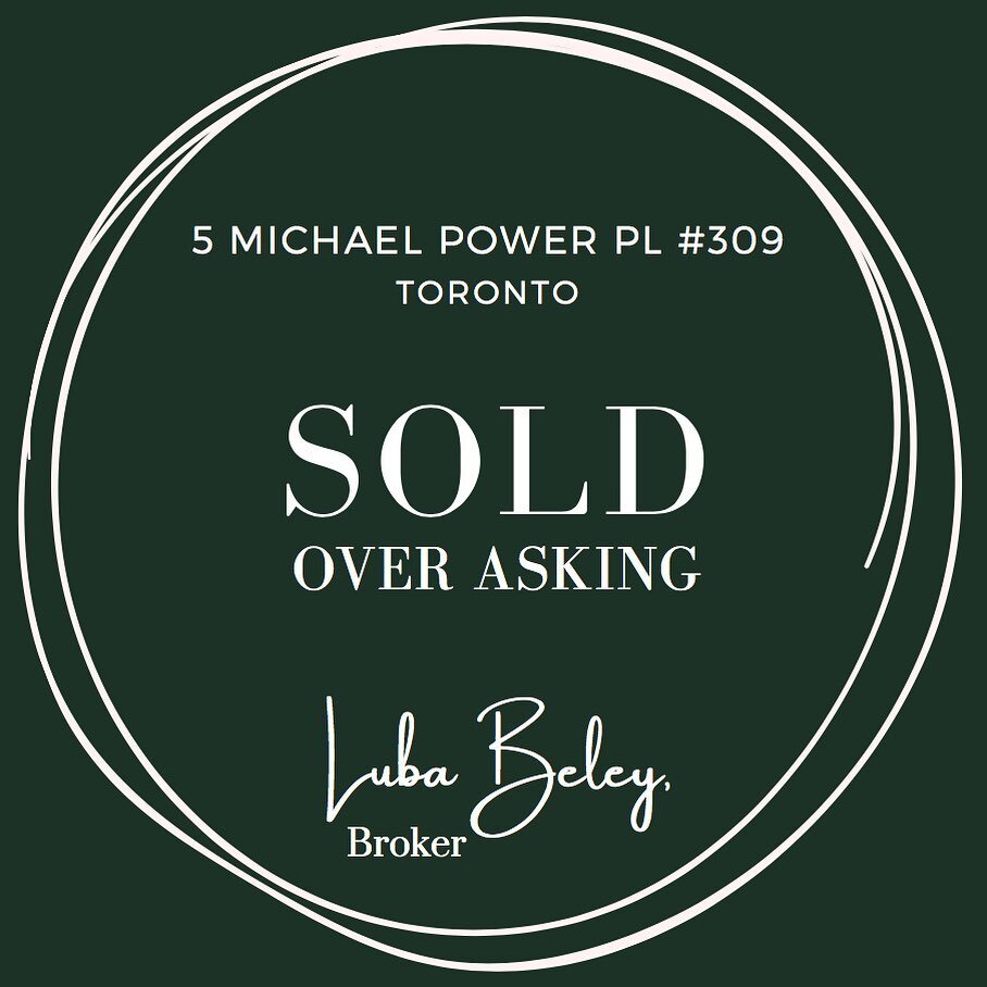 5 Michael Power Place, Suite 309 Sold for over asking price in just one week. If you are thinking of Selling or Buying Real Estate 🏡 please reach out. I'm always happy to help! 

#torontorealestate #realestate #torontorealtor #torontorealestatebroke