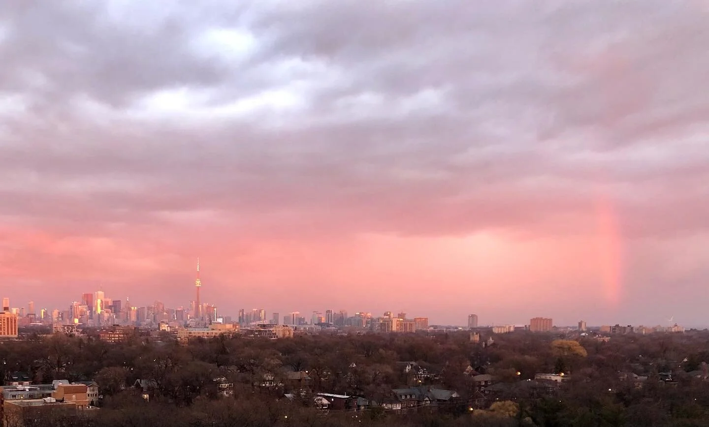 Incredible sunset right after the storm! 🌈🌅❤️