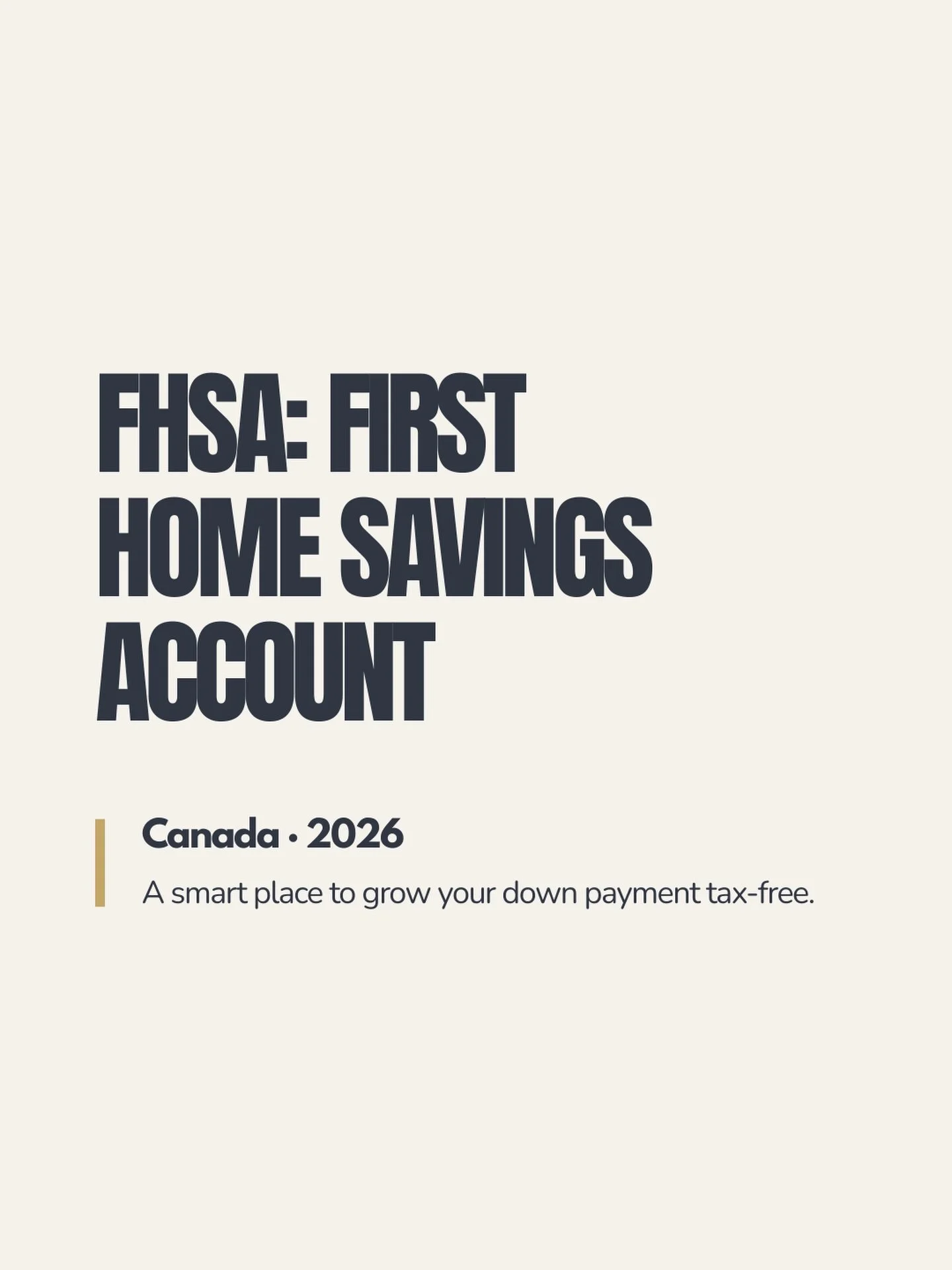 Thinking about opening an FHSA? I break down how it really works in my new video for first-time buyers. Full video: link in bio.

The RRSP Home Buyers&rsquo; Plan is one of the oldest tools on the list, but a lot of first-time buyers still don&rsquo;