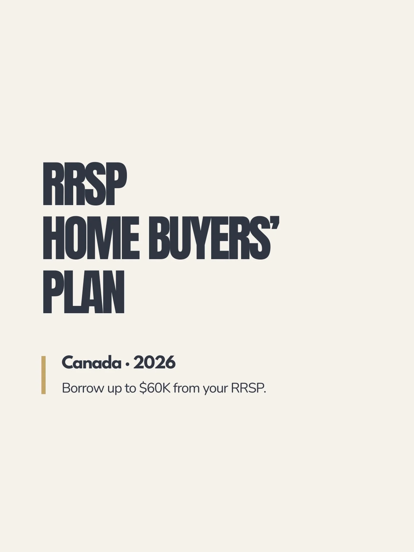 The RRSP Home Buyers&rsquo; Plan is one of the oldest tools on the list, but a lot of first-time buyers still don&rsquo;t understand how it really works.

You can now withdraw up to $60,000 from your RRSP for a qualifying first home. It&rsquo;s techn