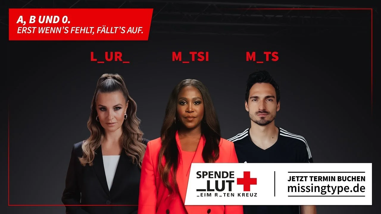  #missingtype - Blutspende im Fokus: Gemeinsam für ein lebensrettendes Projekt