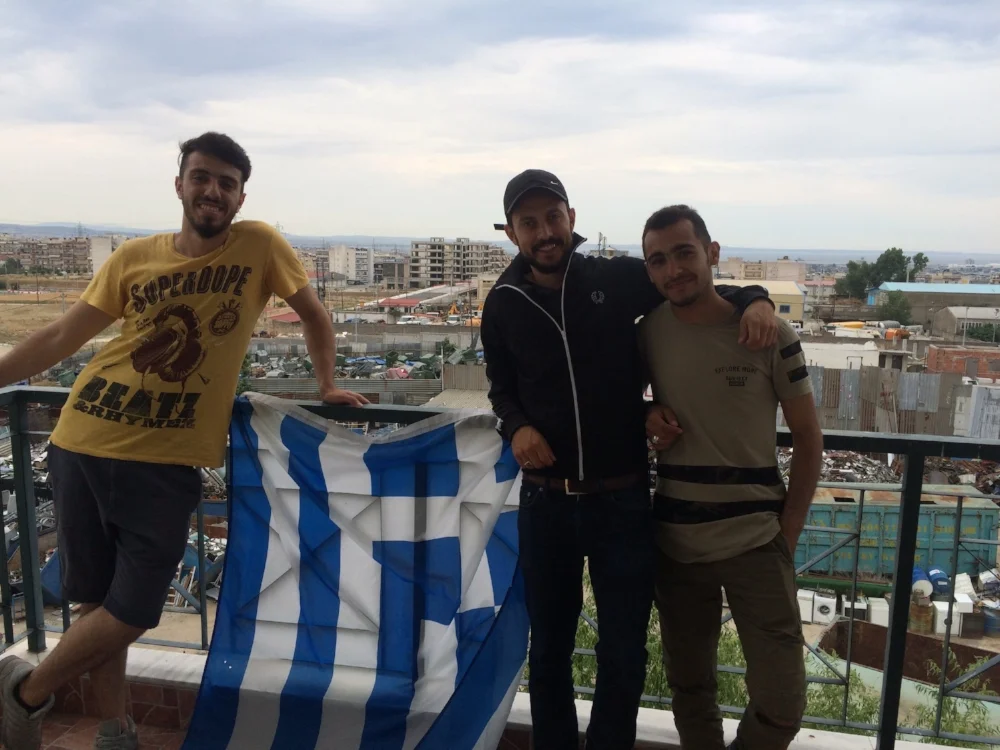 Die syrischen Freunde Waseem und Hazim sind die ersten Teilnehmer des "Pame" Projekt!