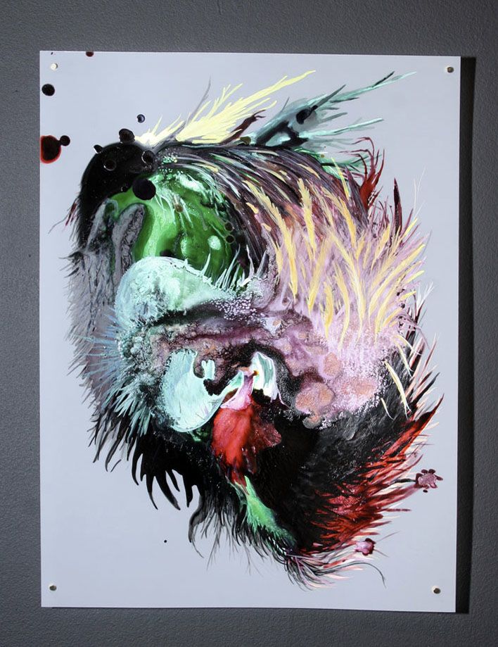 Paola Oxoa warm, warm, hot 06, 2006, ink on mylar, 12 x 9 in. (30.48 x 22.86 cm)