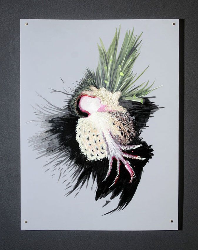 Paola Oxoa warm, warm, hot 08 , 2006, ink on mylar, 12 x 9 in. (30.48 x 22.86 cm)