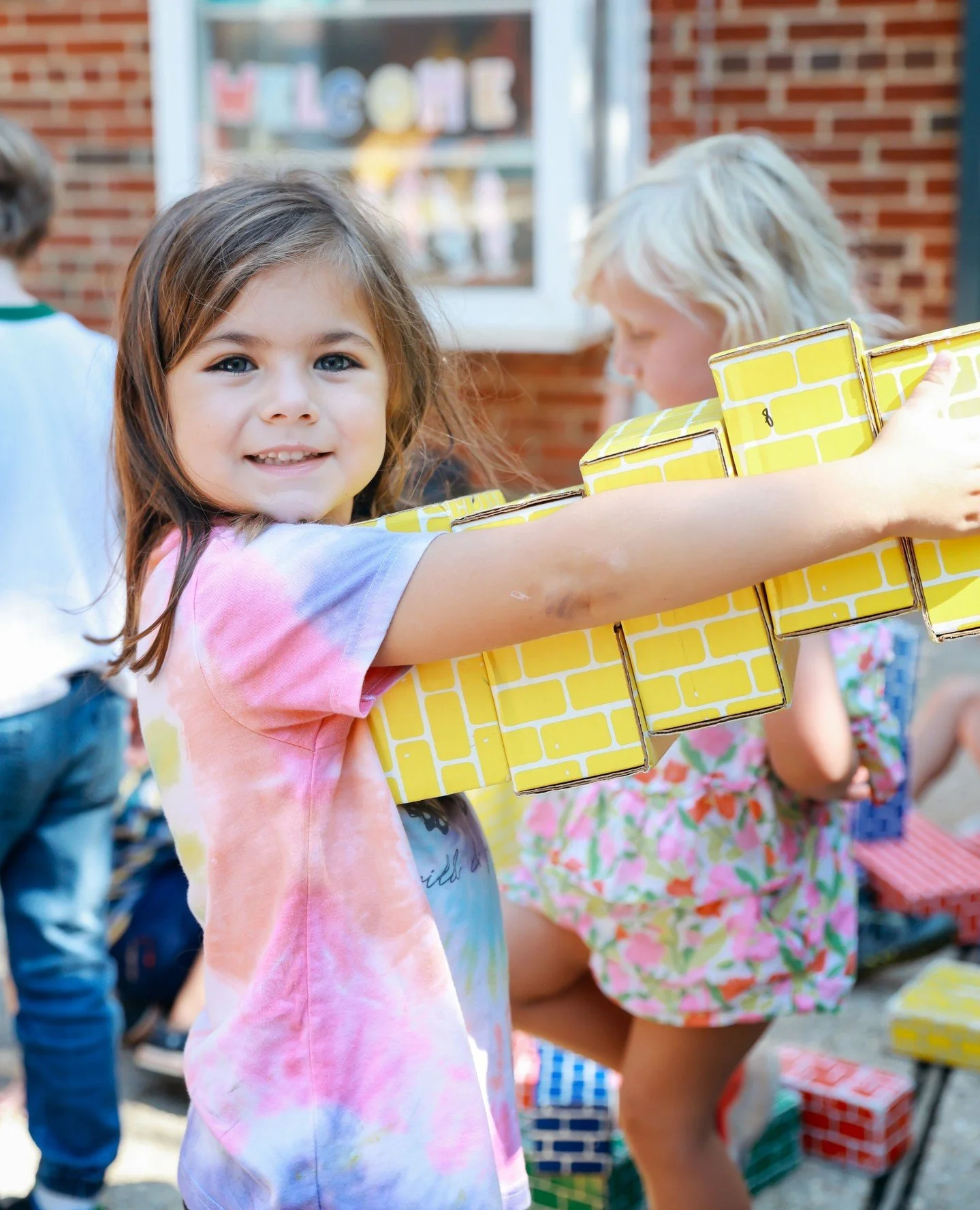 At Weems, we make tasks managable, such as &quot;pick up all the yellow blocks&quot; which helps emphasize the importance of maintaining our spaces and being a community helper.