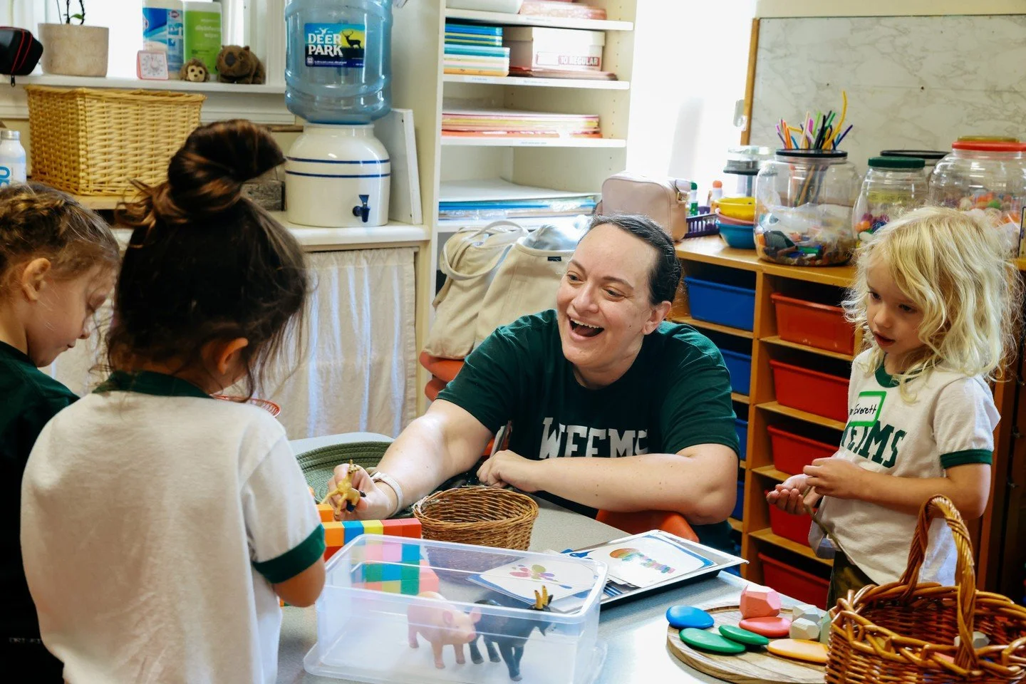 At Weems, we guide children to become kind and capable problem solvers. Through modeling and positive language, teachers help children learn how to manage emotions and make thoughtful choices.