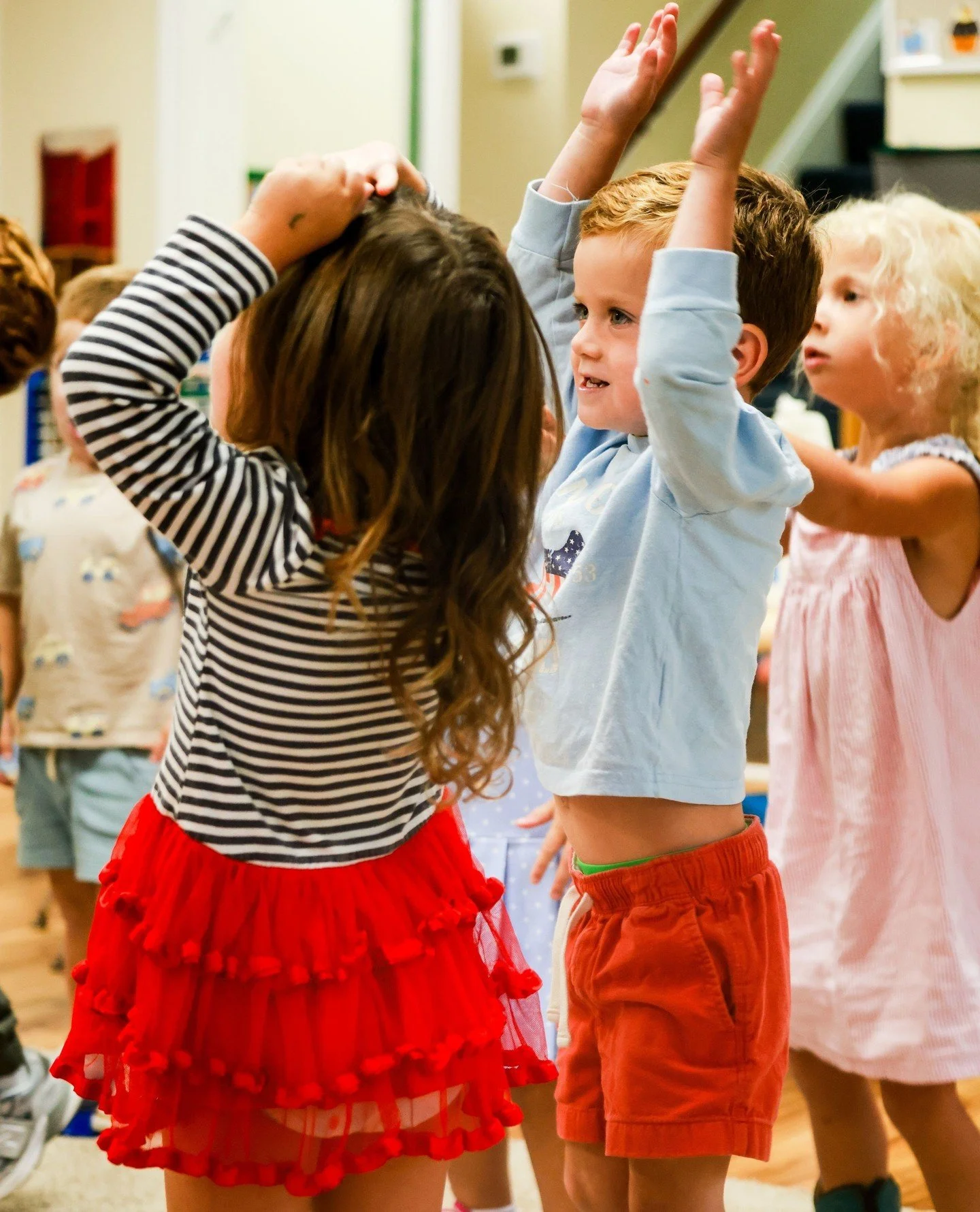 Our classrooms are joyful places where play and purpose meet. In a Responsive Classroom, routines and expectations help children feel safe, while play gives them the freedom to explore and grow.