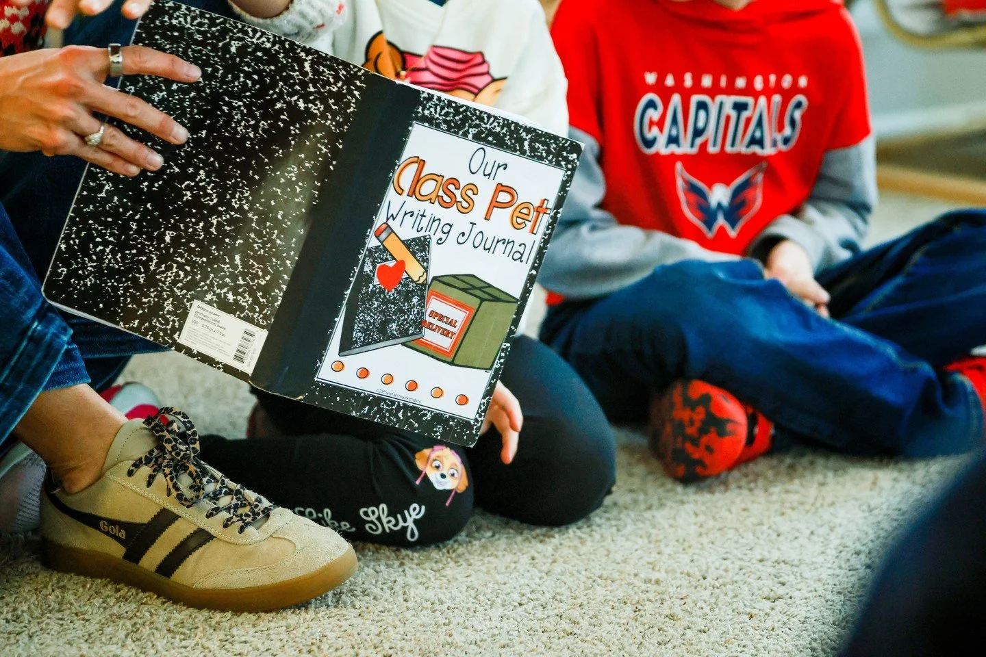 In PreK at WEEMS, children have the opportunity to bring home the "class pet" and share their experiences through journaling, including words, photos, or drawings of the time spent together at home. These journals have become treasured keep