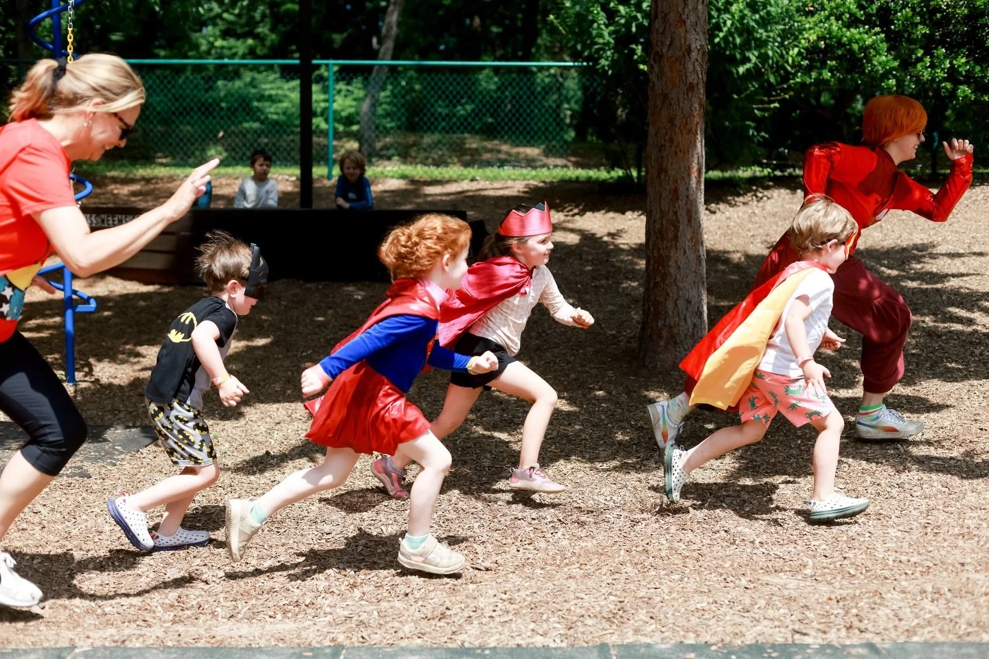 Superhero Week at Camp! Training up the next generation of everyday heroes. Cape on, to save the day!
