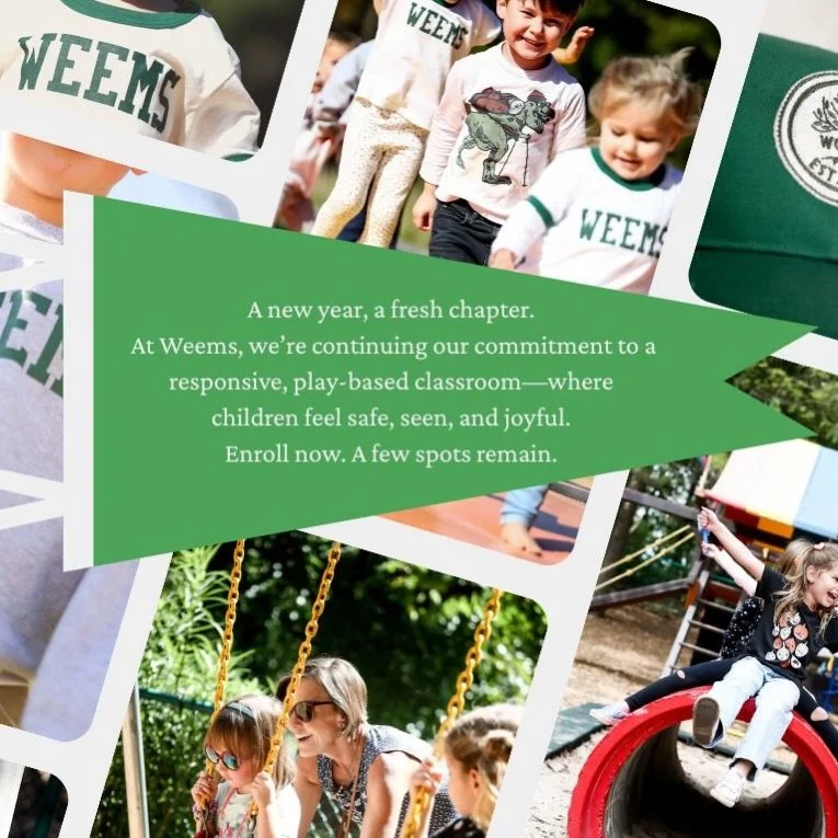 Every child deserves a place where they feel known, valued, and excited to learn.
At Weems, our responsive, play-based classrooms are designed to nurture curious minds, kind hearts, and confident learners. Through art, music, movement, outdoor explor