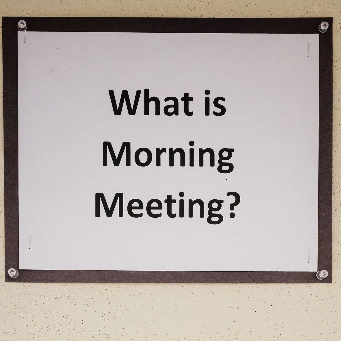 How we start our days at WEEMS. Slide left to learn about of Morning Meeting.