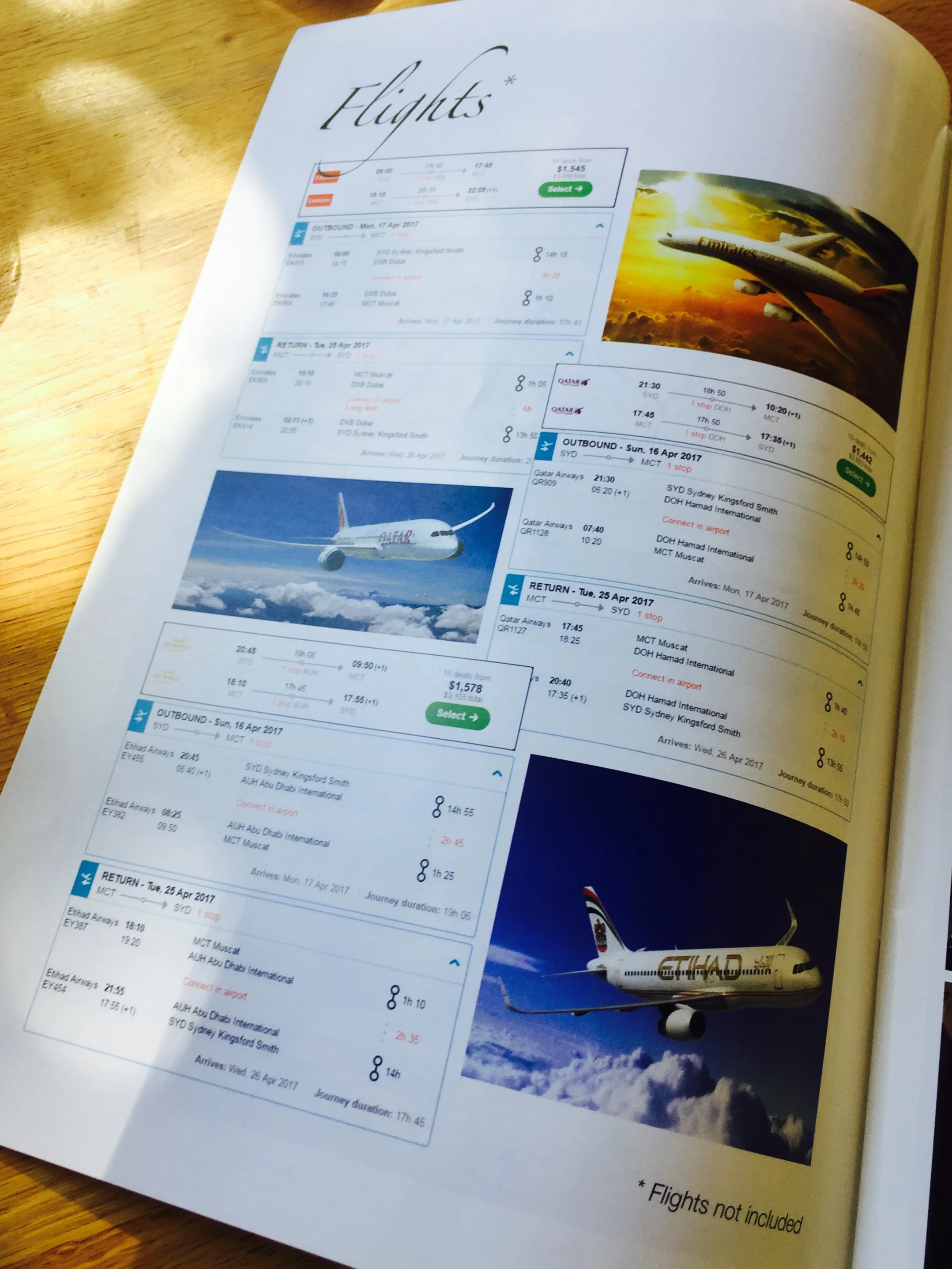Sorry guys, flights not included :)