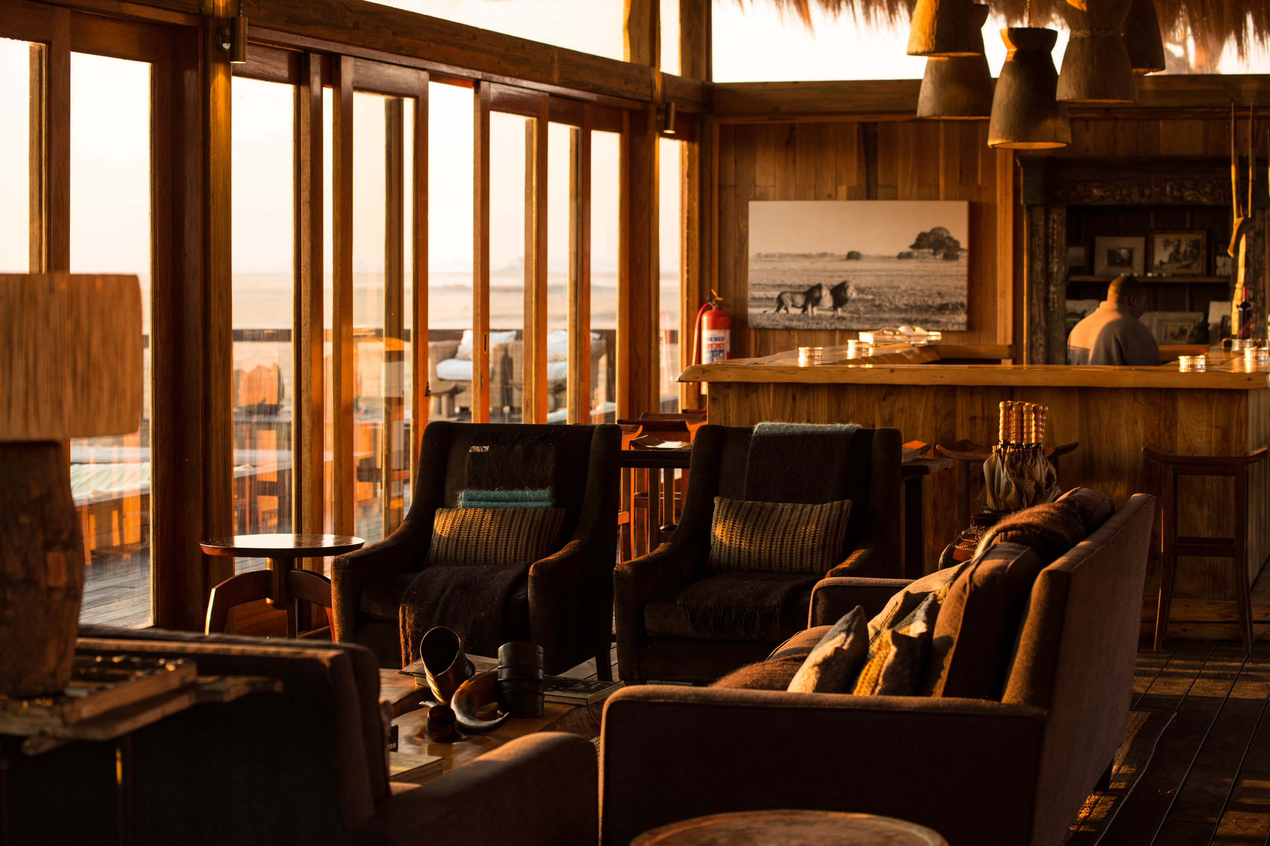 Indoor lounge and Bar
