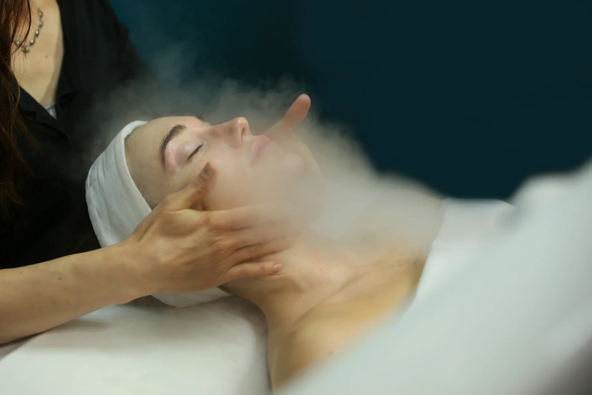 OPEN SKY CUSTOM SIGNATURE FACIALS Addresses skin concerns like acne, aging, and brightening, our custom facials are the ultimate in relaxation. Includes deep pore cleansing, exfoliation, and customized serum and mask treatments as well as a rejuvenating neck and face massage. 45-minute session: $60 60-minute session: $75