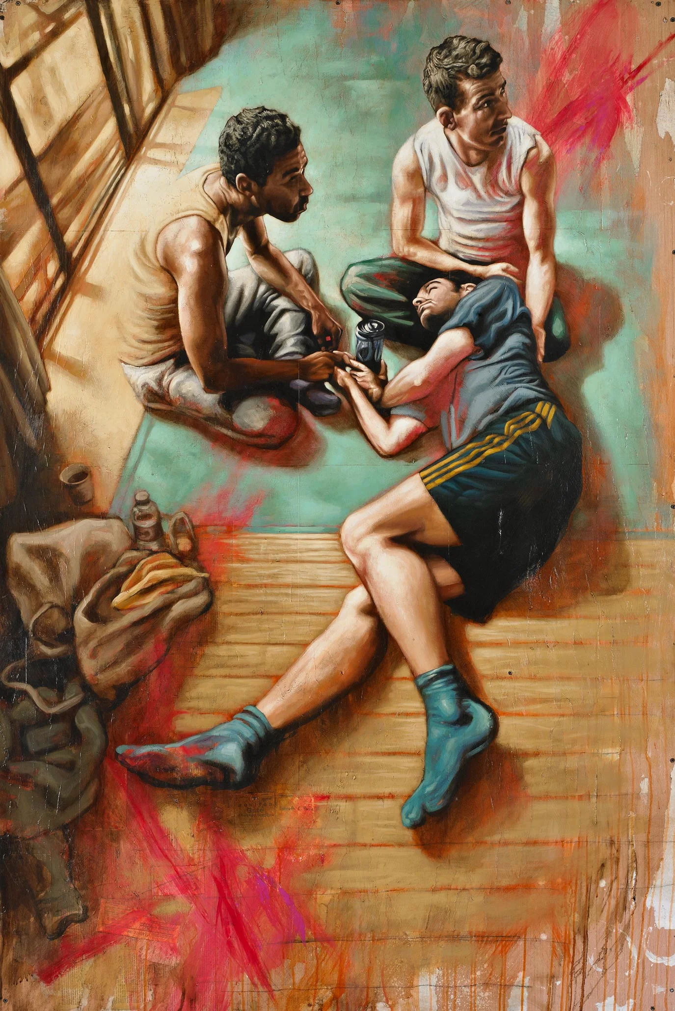 Stay Extended, Mexico City Mixed Media on Wood Panel 48in x 72in