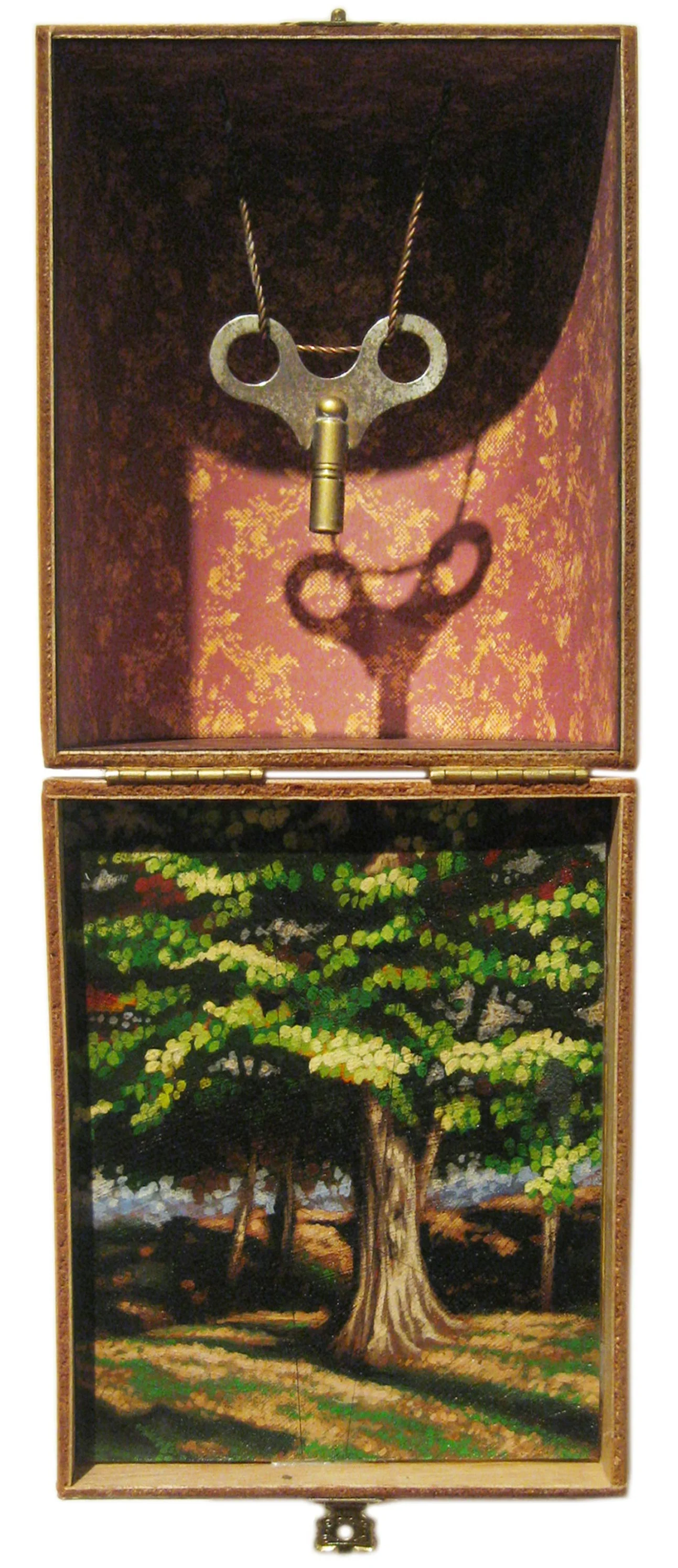 To Be Open Mixed Media Cigar Box Installation 4.5in x 11.25in x 5.5in deep