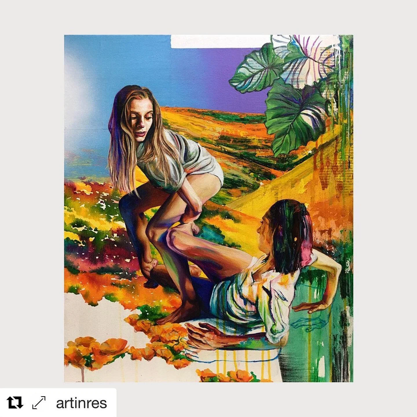 🙏🏽 #Repost @artinres 
・・・
✨ We have three wonderful new paintings from Kenneth Parris III's RESIST series available on Art in Res today (@kennethparris3). You can see them on our homepage, at the link in bio! ☝️⁠⁠
⁠⁠
More on Kenneth,&nbsp;one of th