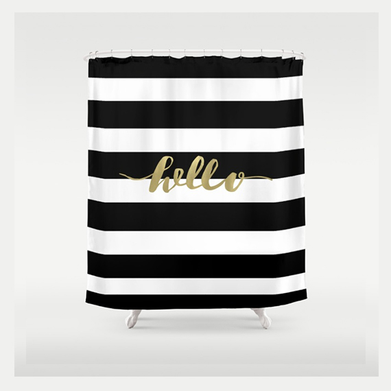 Black And Gold Shower Curtain Ruby B Black And Gold Shower Curtain Ruby B, Black And Gold Shower Curtain
