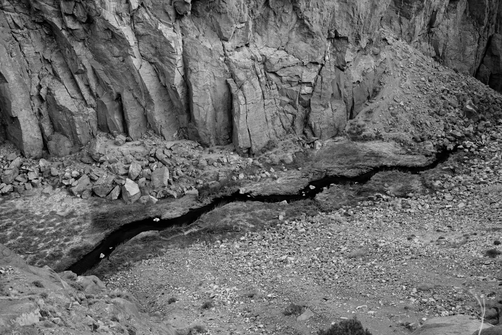 Owen's River flowing through the gorge