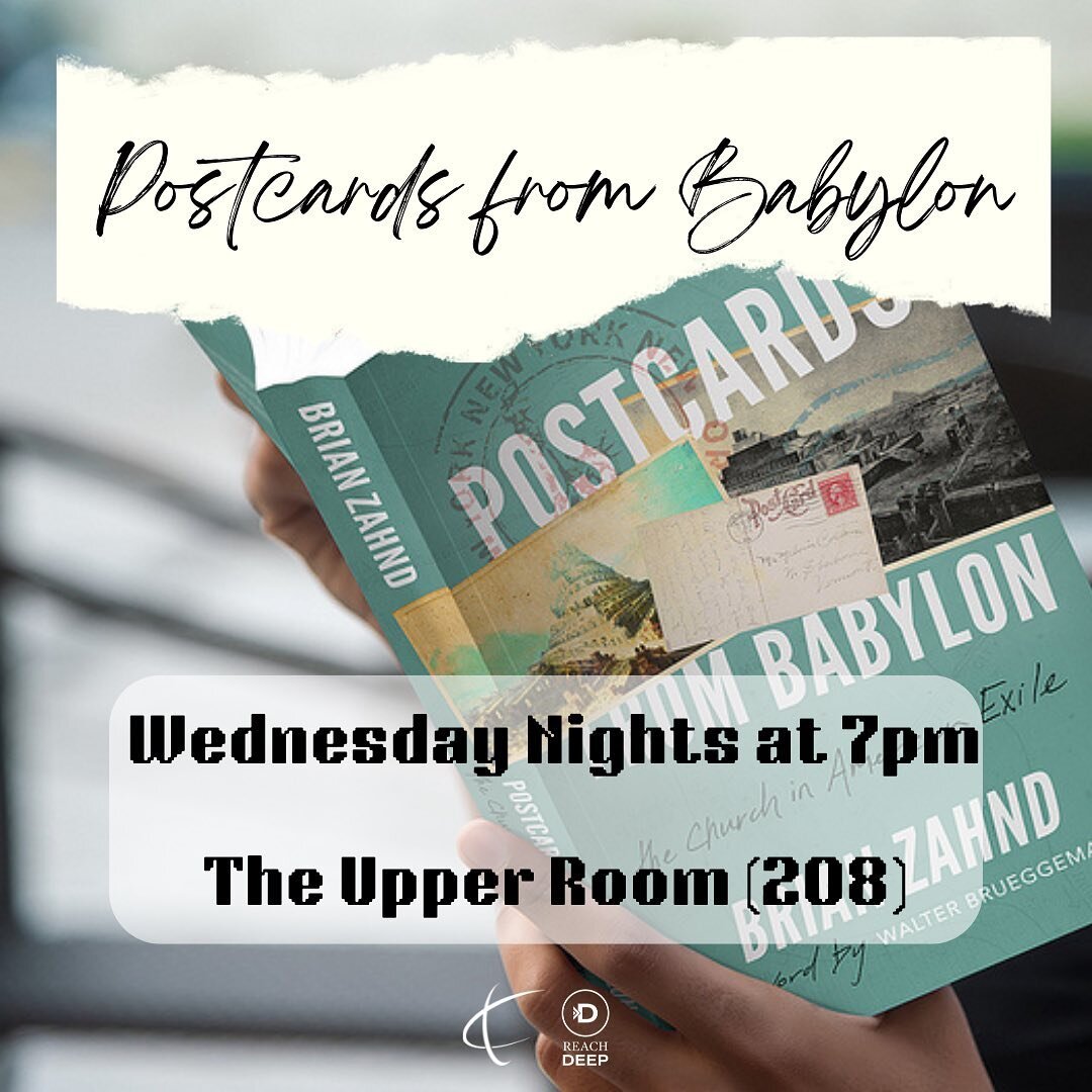 Tomorrow night we begin a new Wednesday night series, studying @brianzahnd &lsquo;s &ldquo;Postcards from Babylon&rdquo; together. We will kick off the series by watching his documentary. 

Bring yourself, a friend, some popcorn, and an open mind!