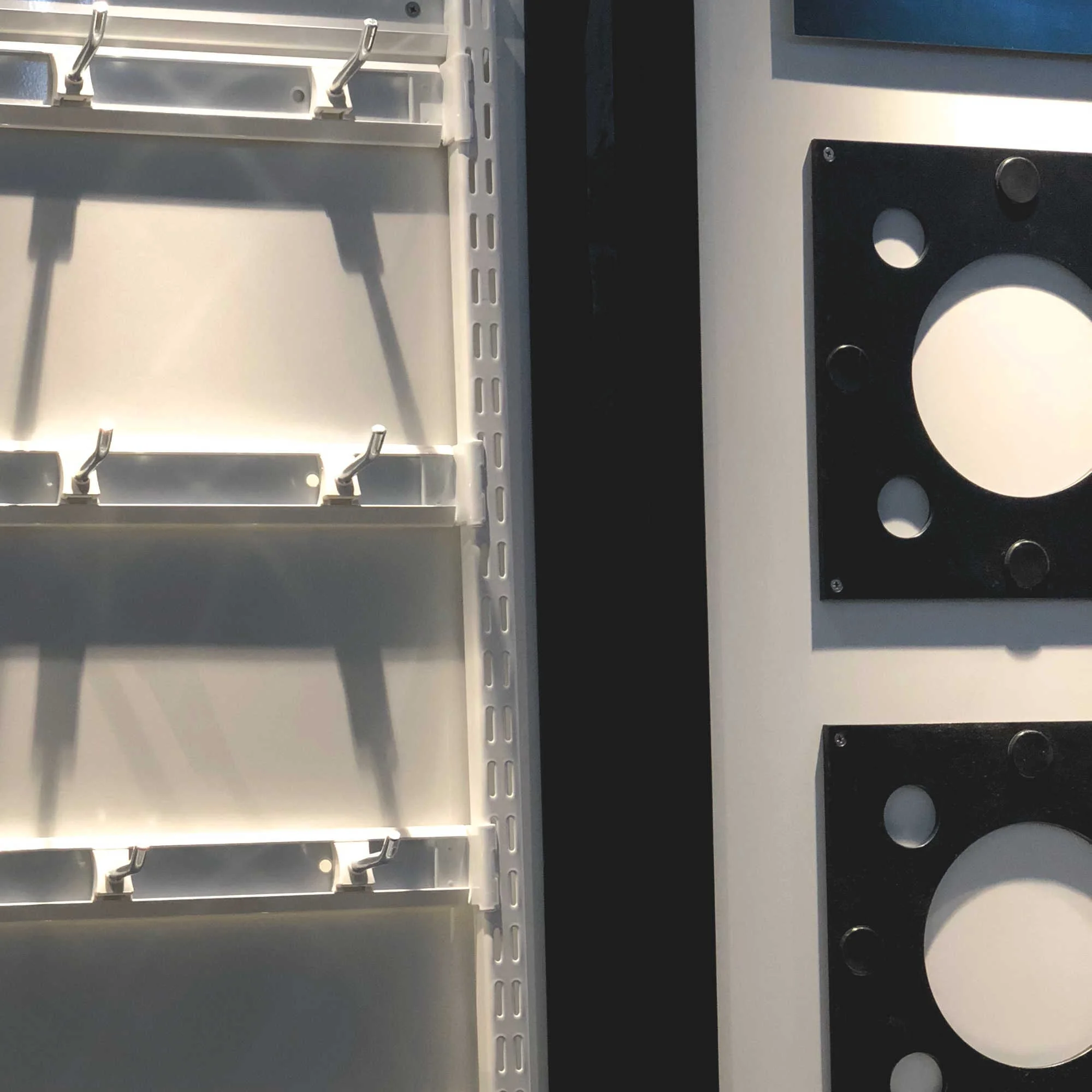 Counting the exact spaces between each shelf.