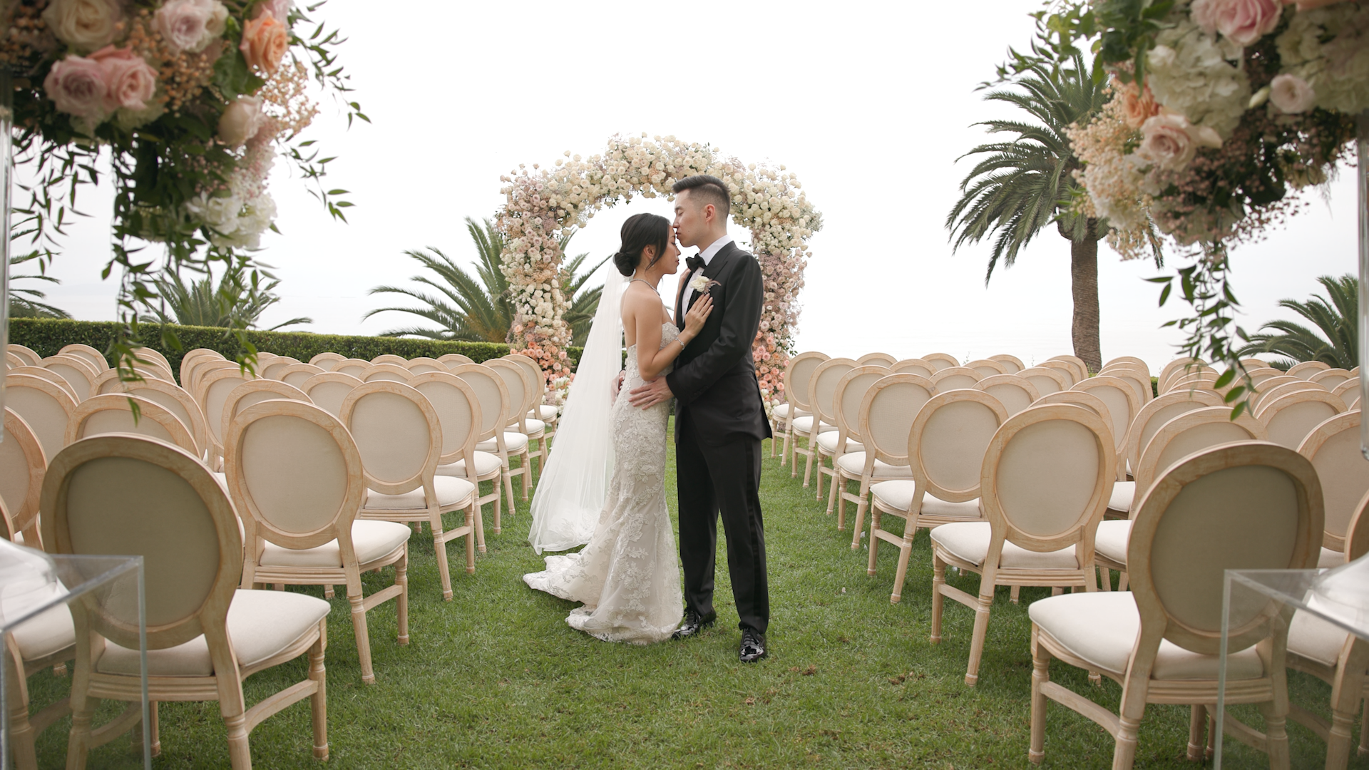 Florence + Christopher's elegant Bel Air Bay Club Wedding