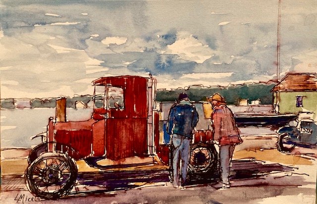 Marty's Model T, Mystic Seaport, at Gene Arnould Gallery6 X 8"