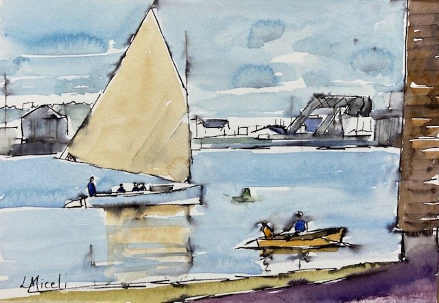 SOLD - Afternoon sail, Mystic Seaport