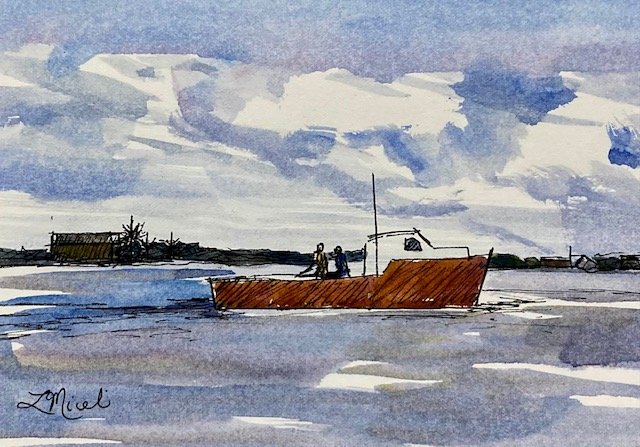 The Lobster Boat, 5 X7, $100