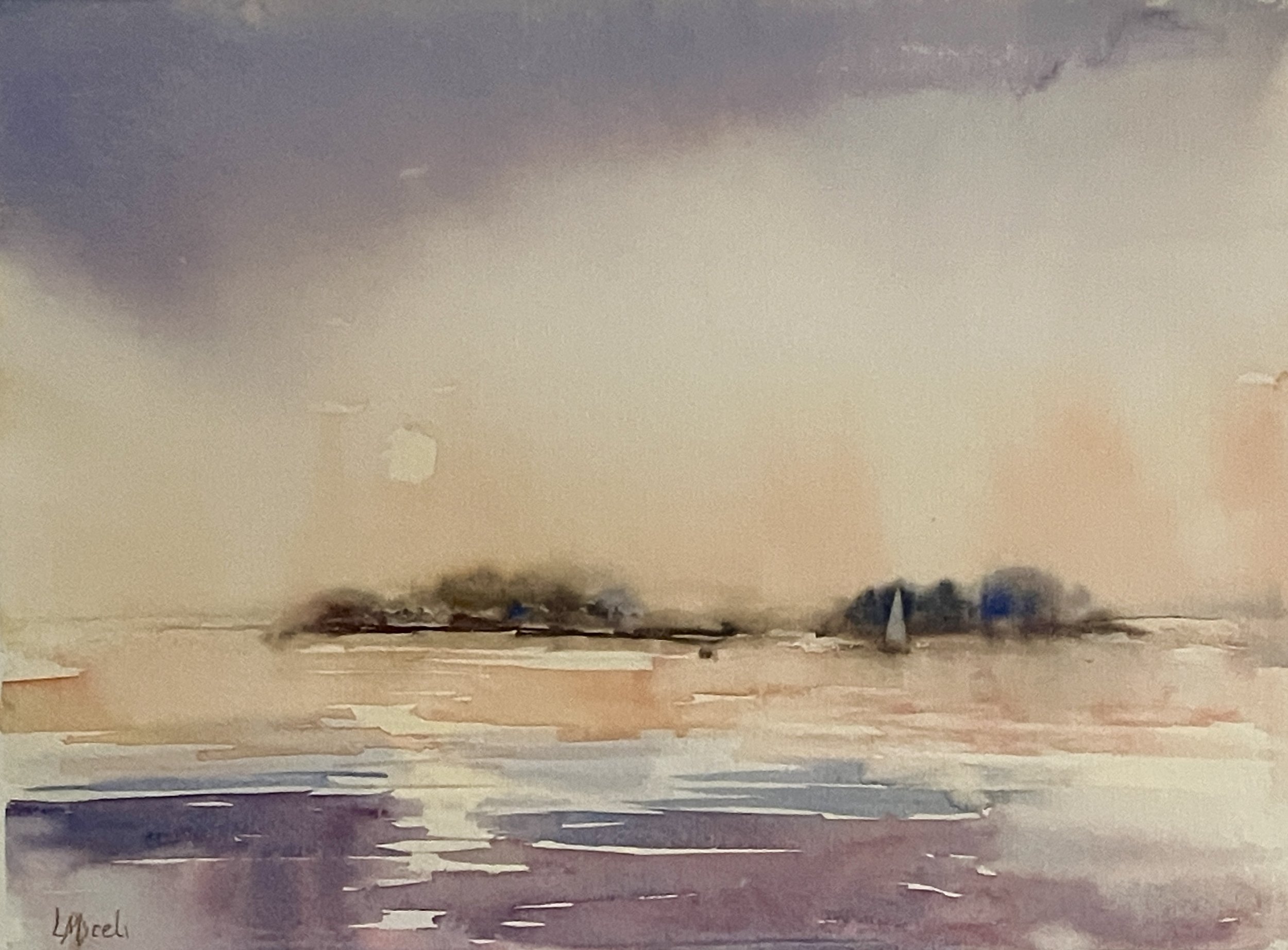 Morning Sky, 11 X 14" class demo