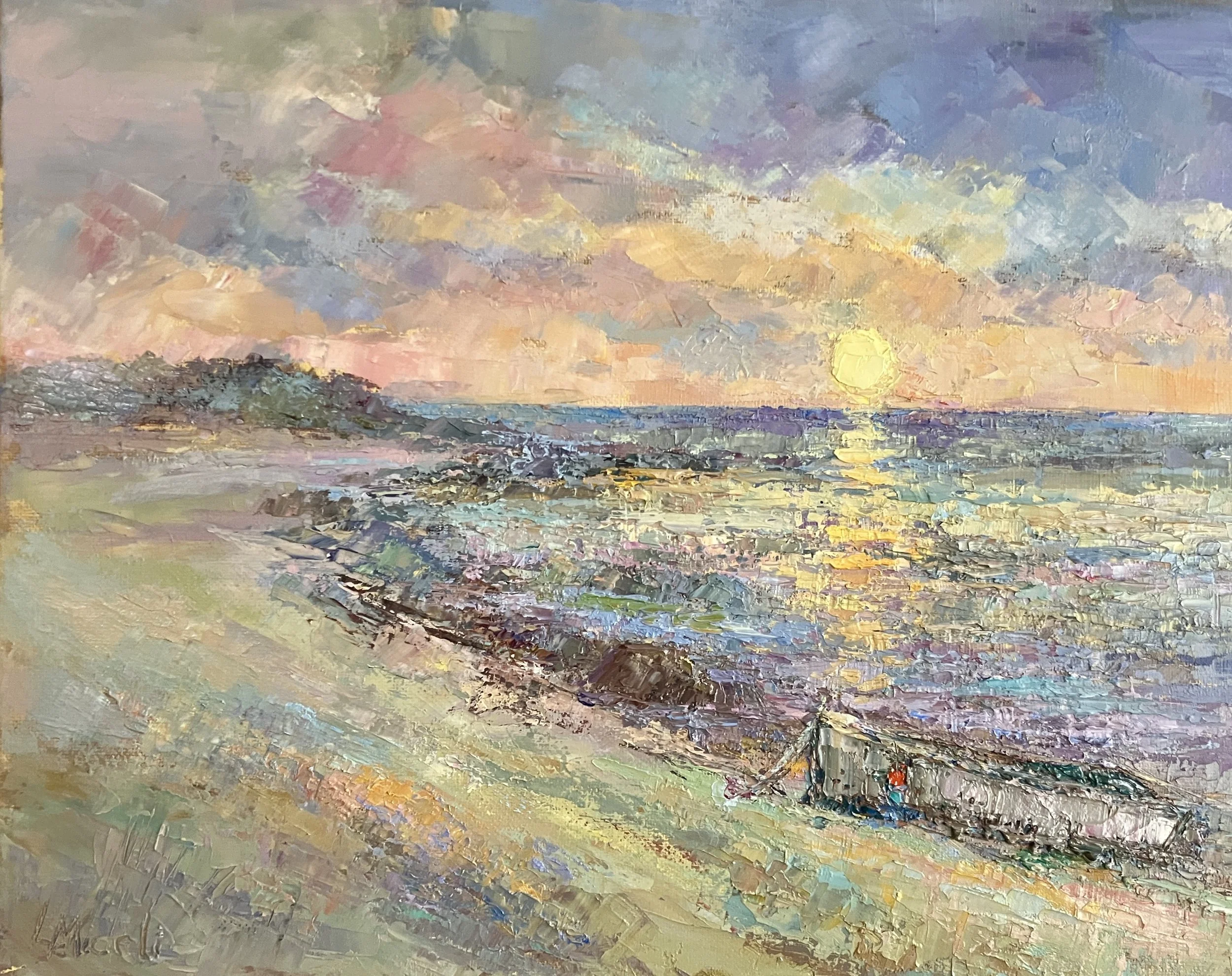 South Beach Morning, 11 x!4" oil on canvas