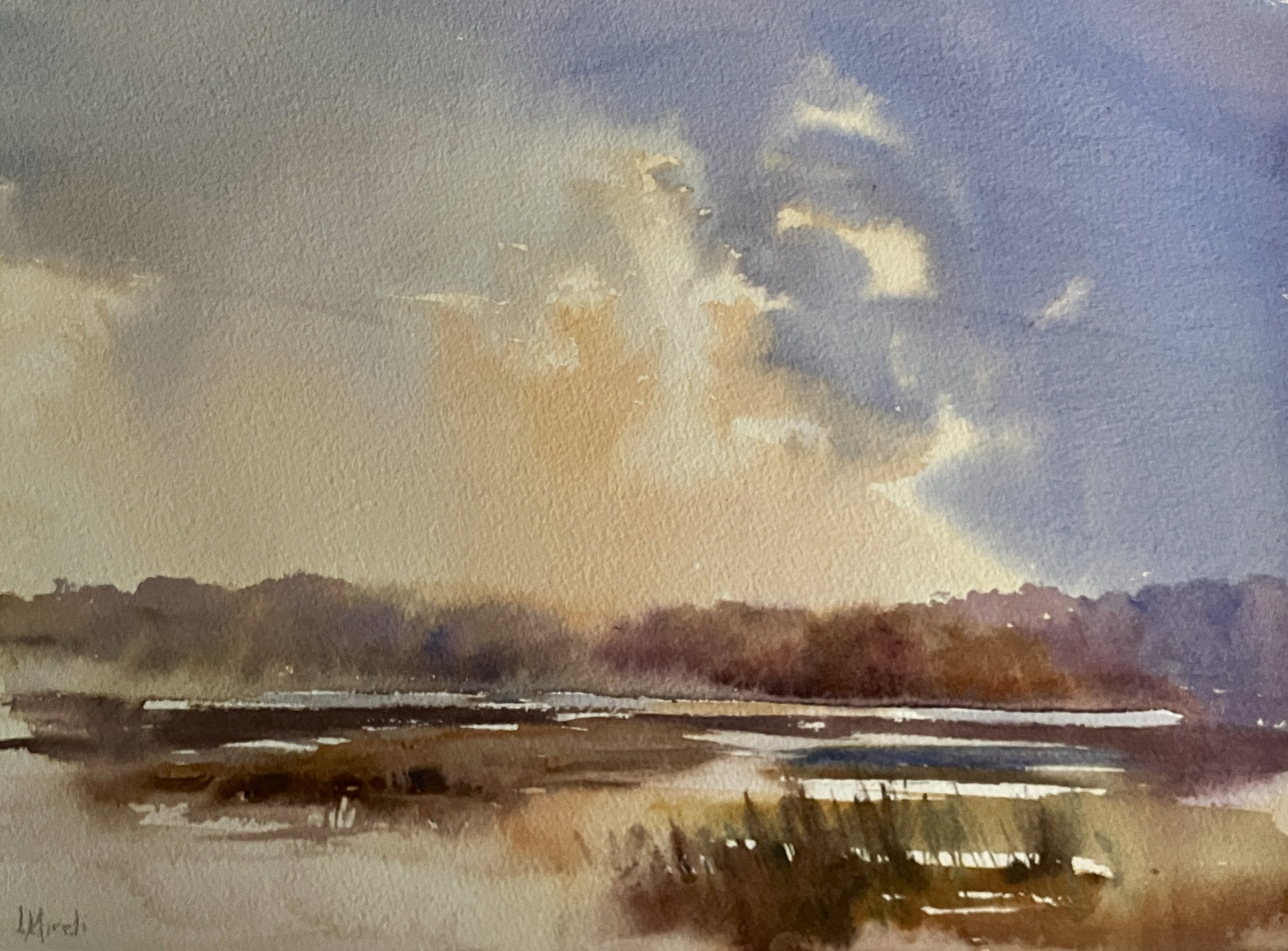 Changing weather, Barn Island, 11 X 14" class demo