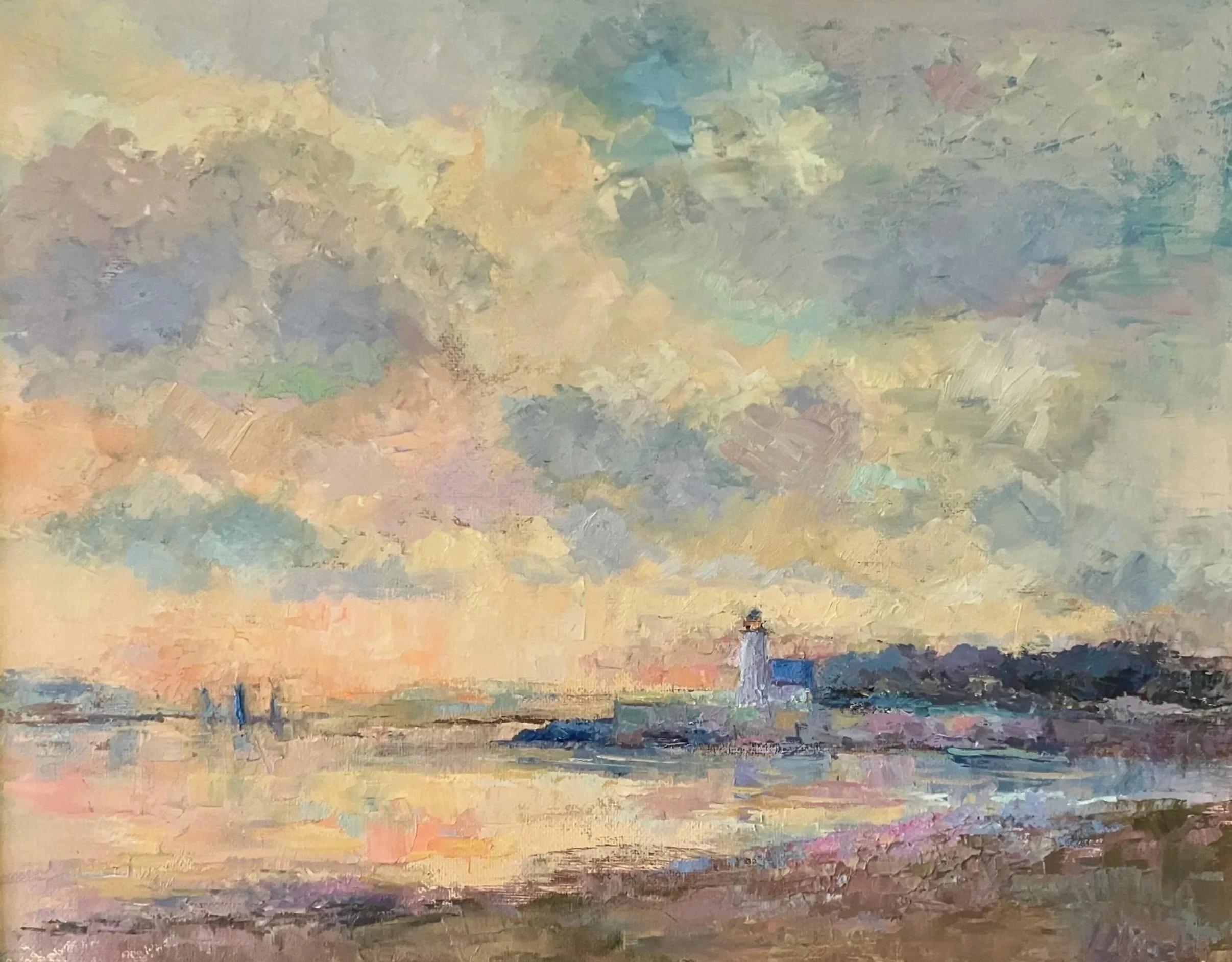 Reflections of light, 11 X 14" oil on canvas
